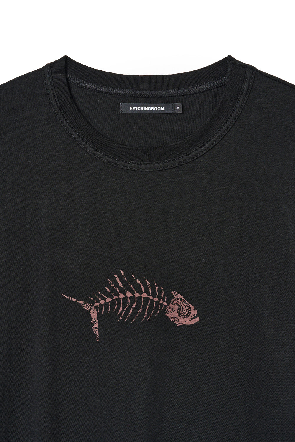 Hatchingroom - Paisley Bone Fish Tee (Black) product image 3 | TRAB K-Fashion Australia