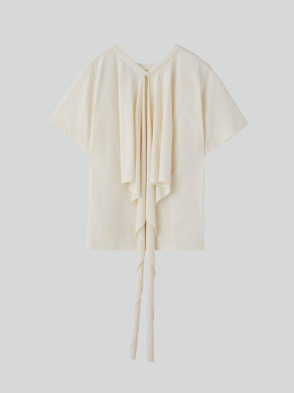 Recto - Open Back Silk Blend Scarf Top (Cream) product image 7 | TRAB K-Fashion Australia