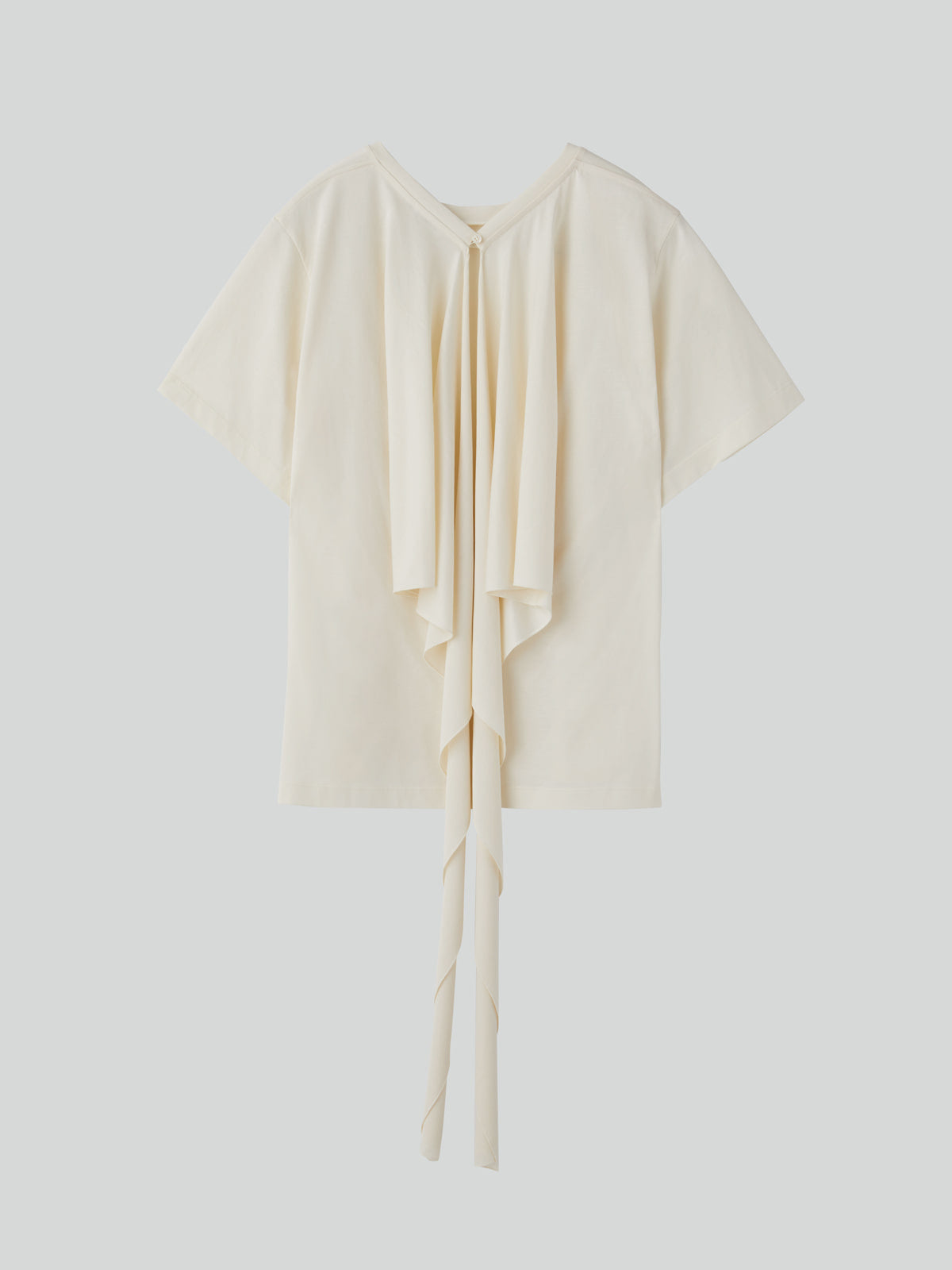 Recto - Open Back Silk Blend Scarf Top (Cream) product image 7 | TRAB K-Fashion Australia