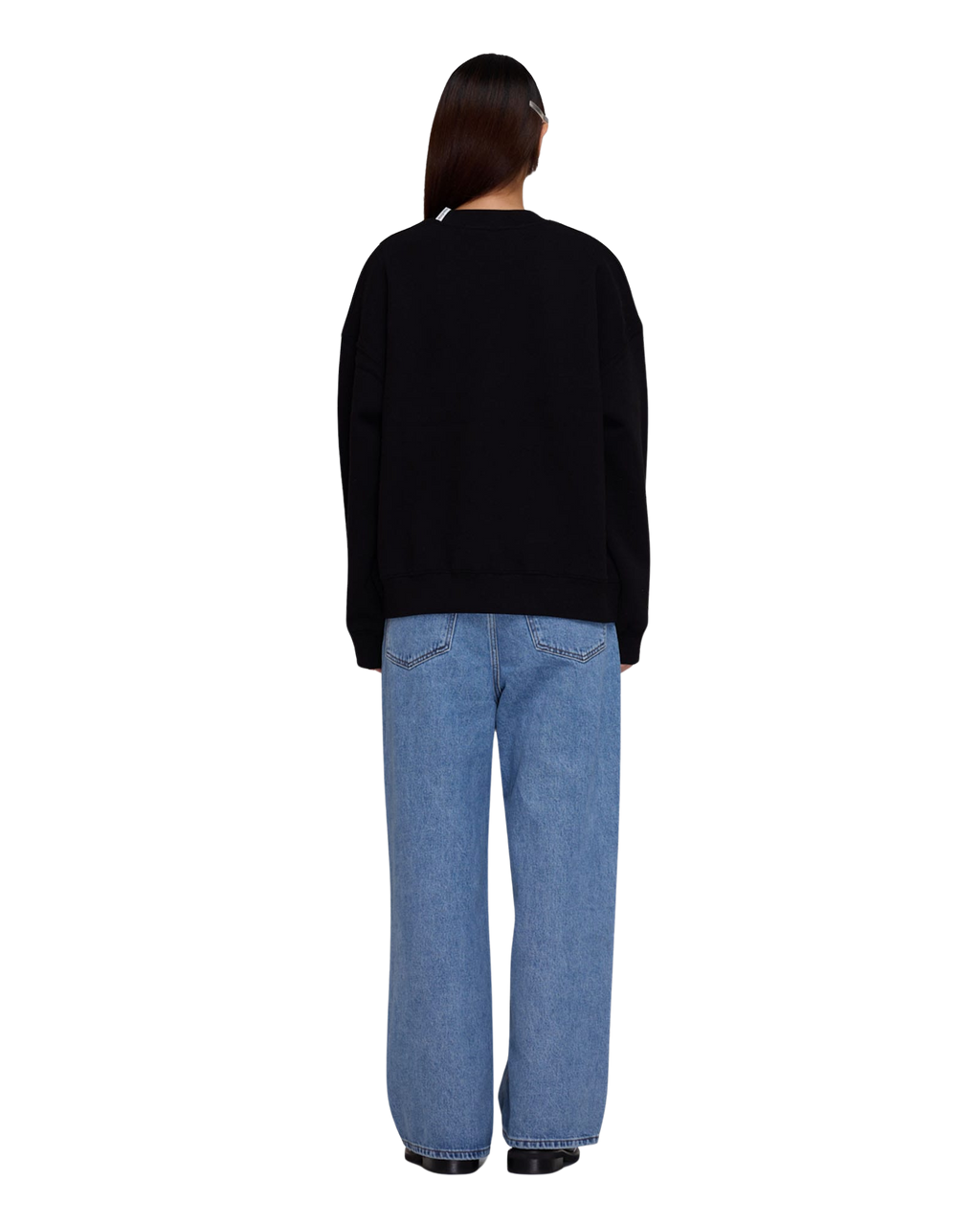 Kimhe Kim - Heart Embroidered Sweatshirt (Black) product image 4 | TRAB K-Fashion Australia