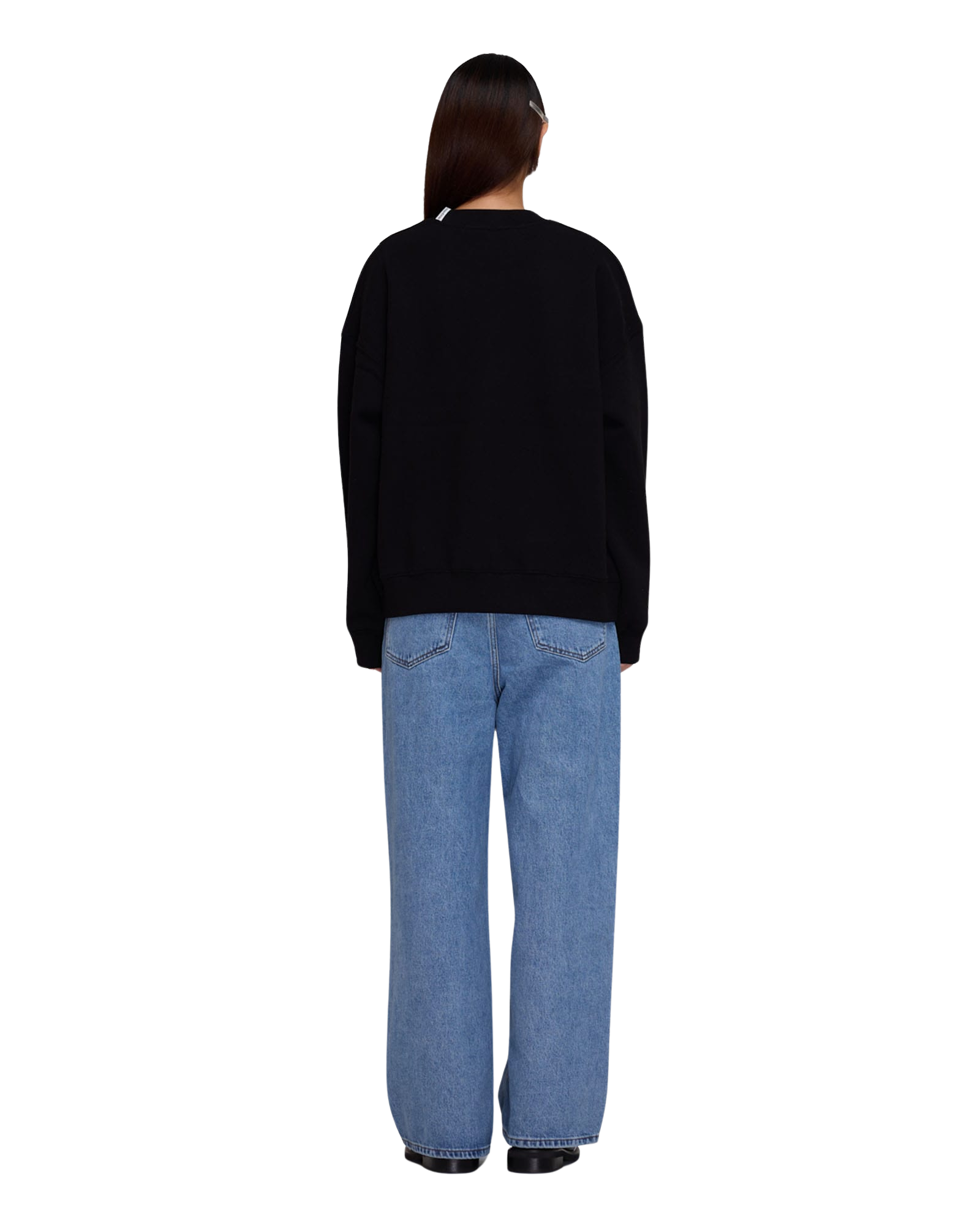Kimhe Kim - Heart Embroidered Sweatshirt (Black) product image 4 | TRAB K-Fashion Australia