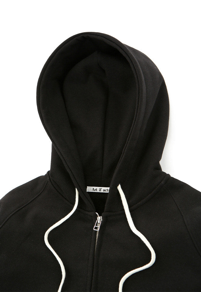 Art if acts - Heavy Hooded Sweat Shirt(zipup) (Black) product image 6 | TRAB K-Fashion Australia