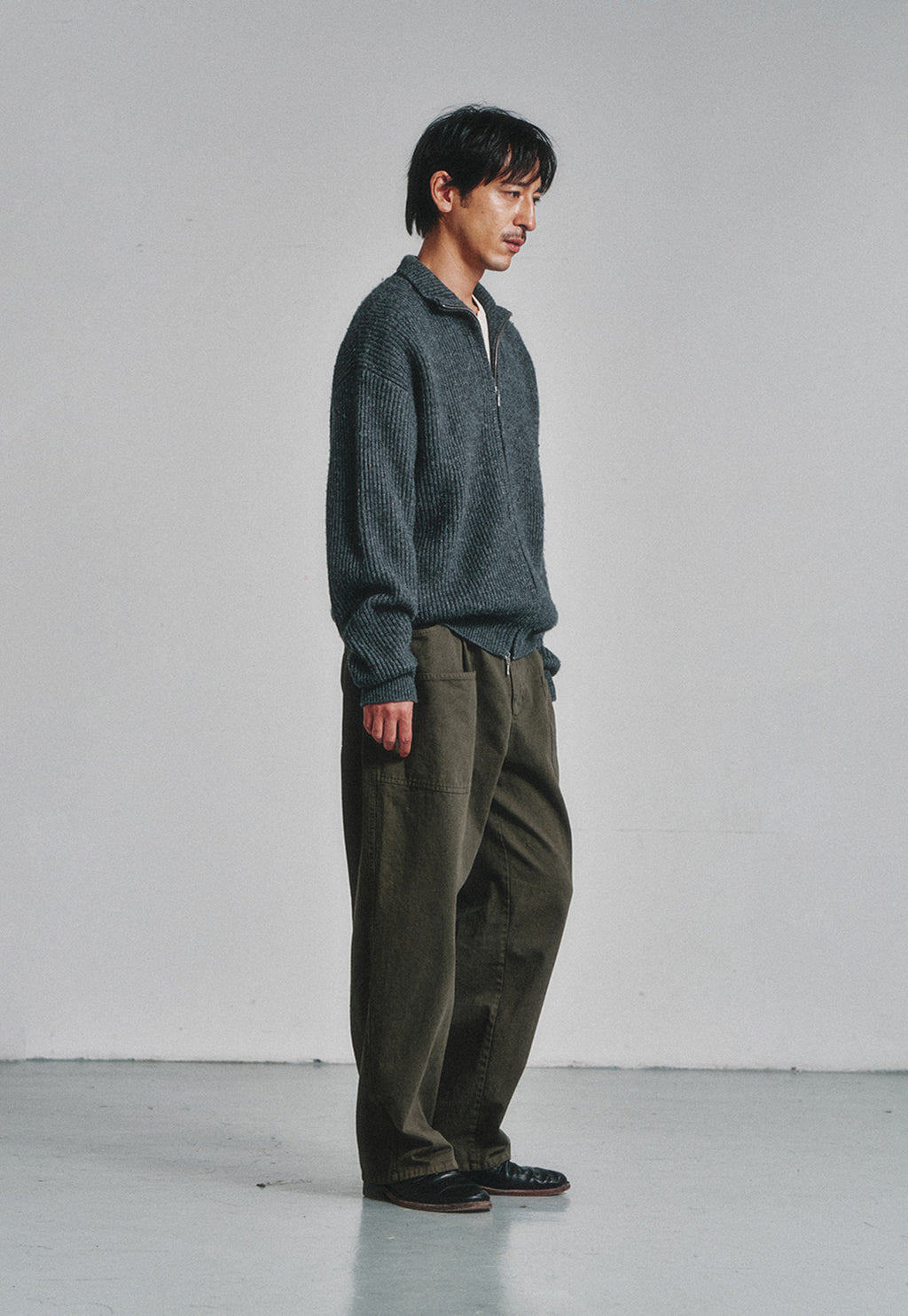 Art if acts - French Workwear Pants (Khaki) product image 3 | TRAB K-Fashion Australia