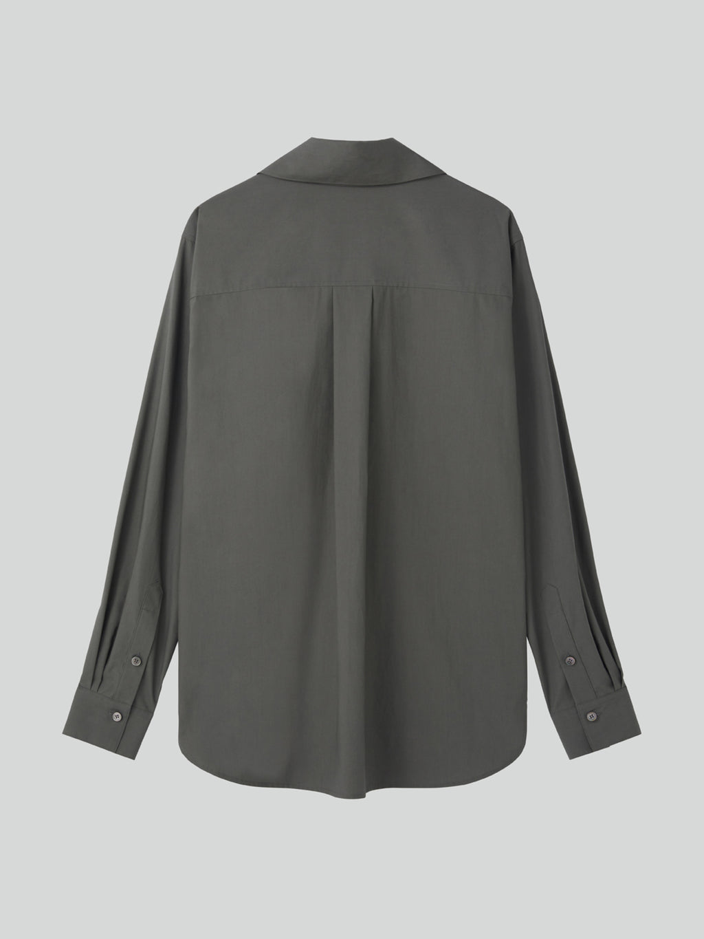 Recto - Powdery Cotton Scarf Shirt (Khakish Grey) product image 12 | TRAB K-Fashion Australia