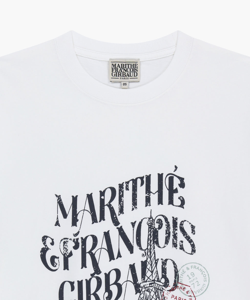 Marithe & Francois Girbaud - Vintage Eiffel Tower Logo Oversized Tee (White) product image 8 | TRAB K-Fashion Australia