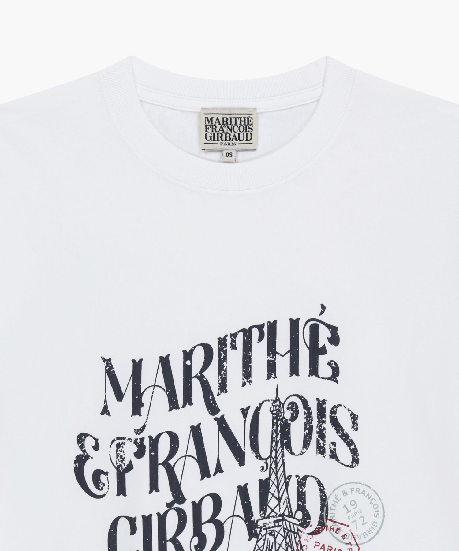 Marithe & Francois Girbaud - Vintage Eiffel Tower Logo Oversized Tee (White) product image 8 | TRAB K-Fashion Australia