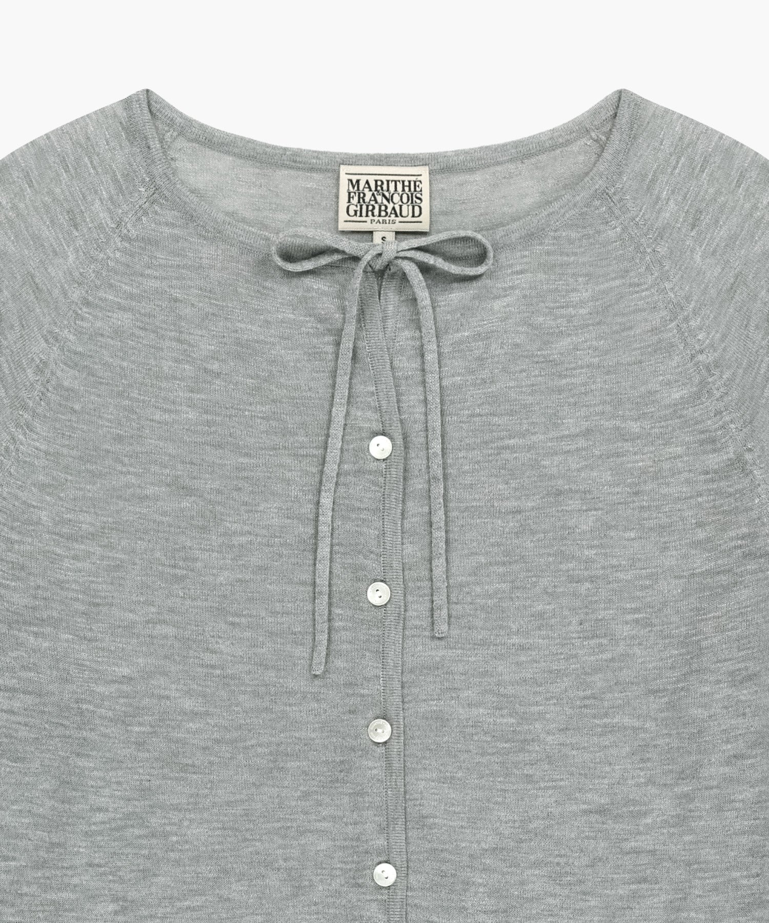 Marithe & Francois Girbaud - Sheer Knit Cardigan (Melange Gray) product image 11 | TRAB K-Fashion Australia