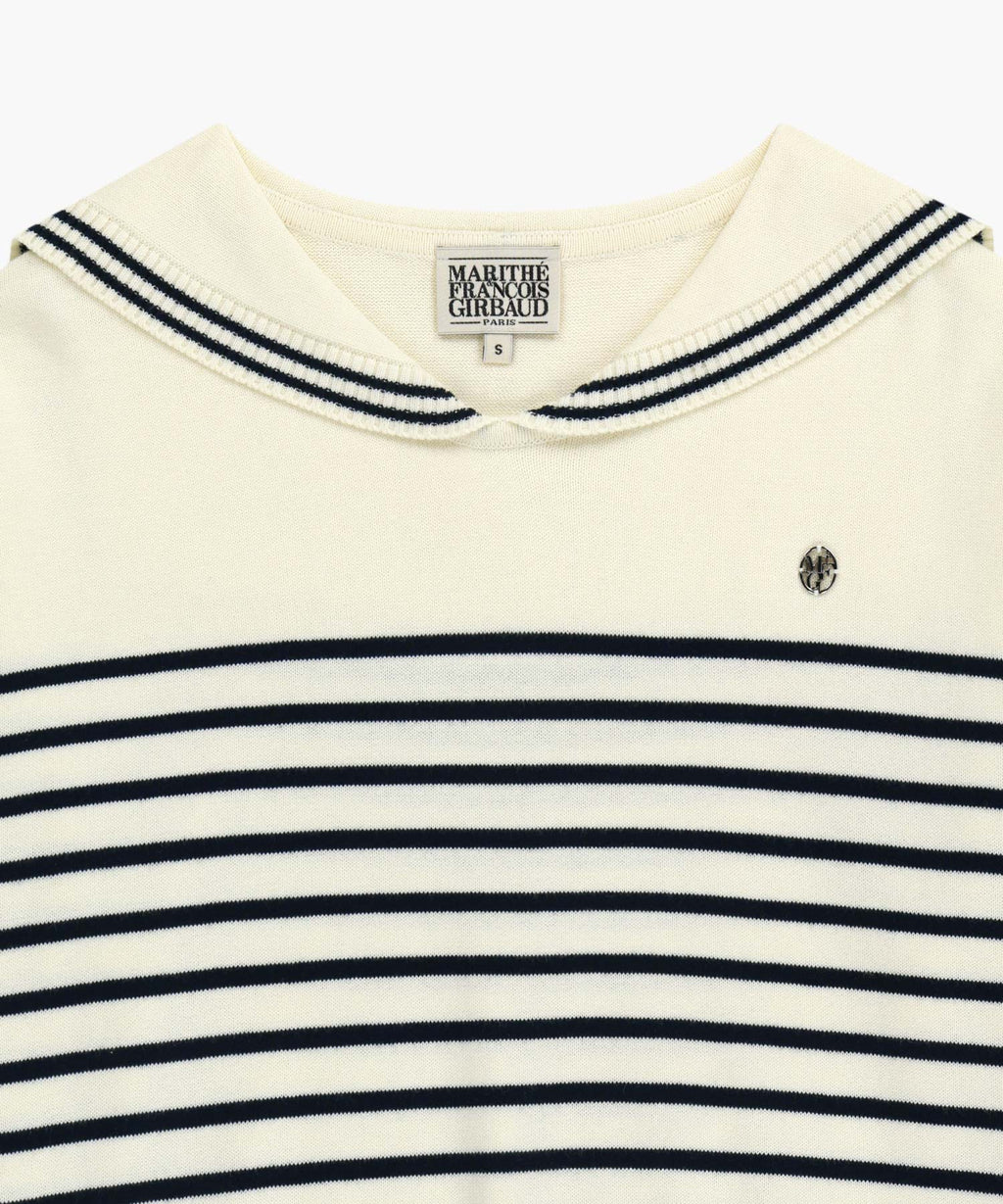 Marithe & Francois Girbaud - Sailor Knit Pullover (Ivory) product image 11 | TRAB K-Fashion Australia