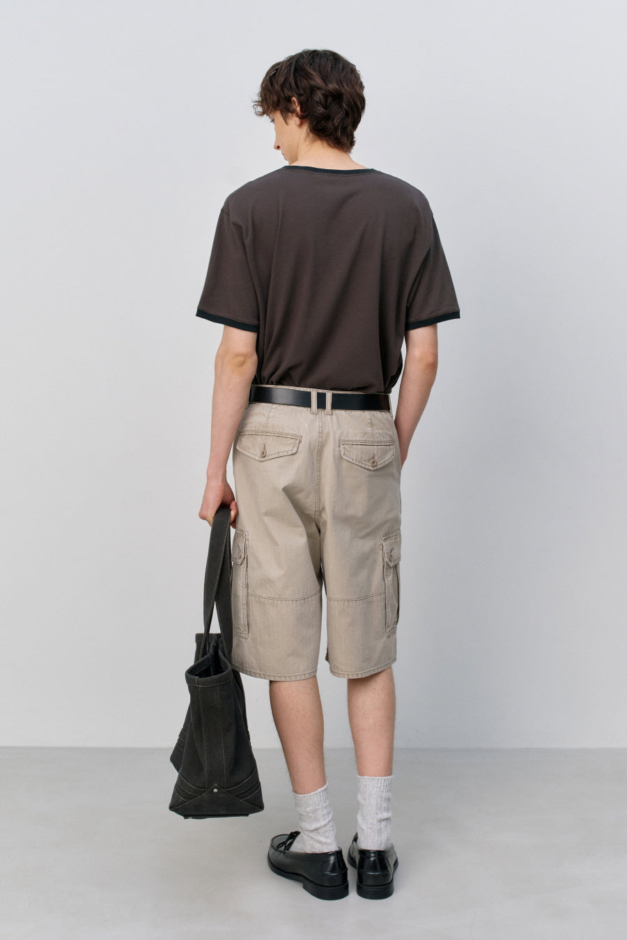 Insilence - Ringer T-shirt (Brown) product image 4 | TRAB K-Fashion Australia