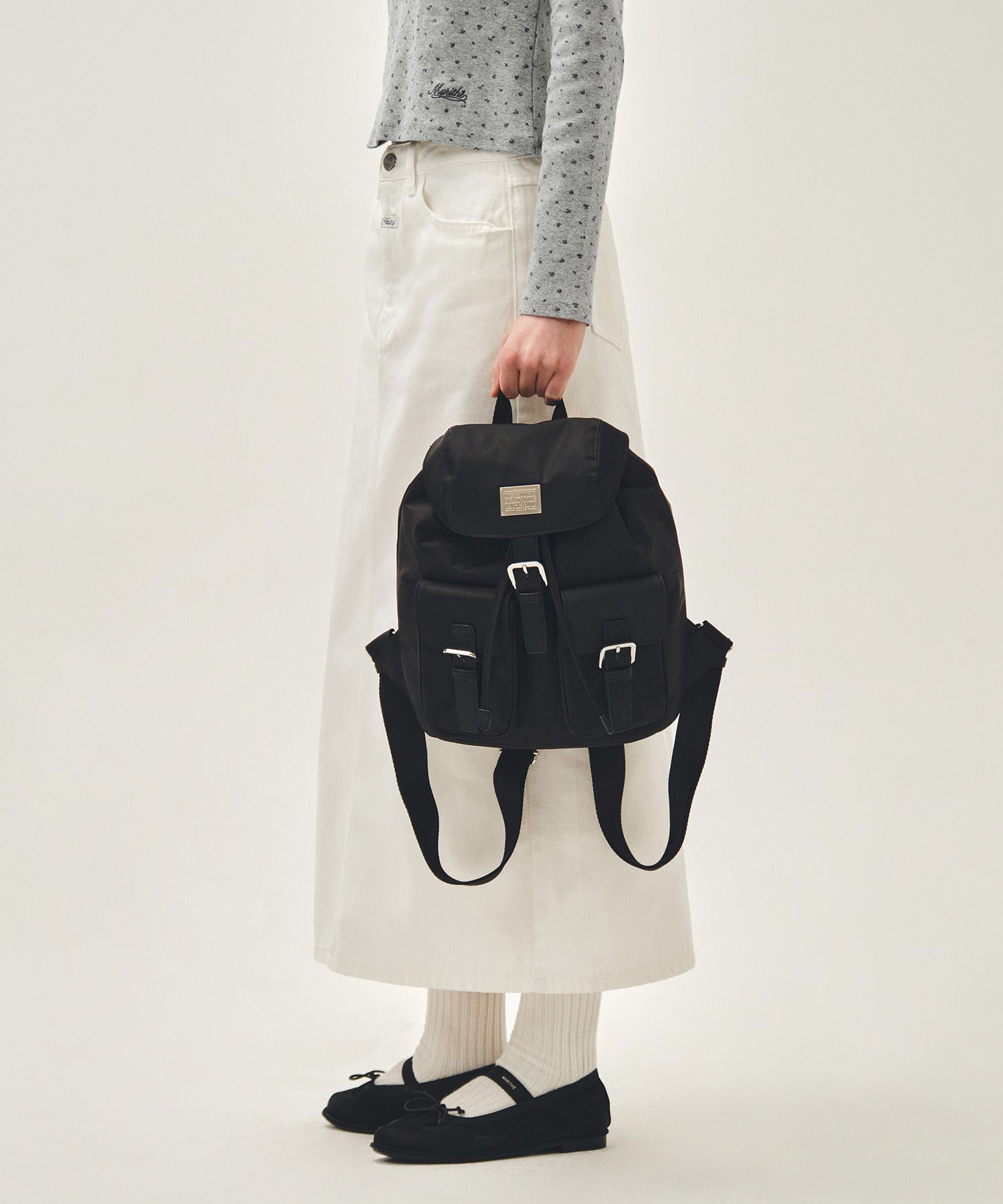Marithe & Francois Girbaud - Classic Logo Small Backpack (Black