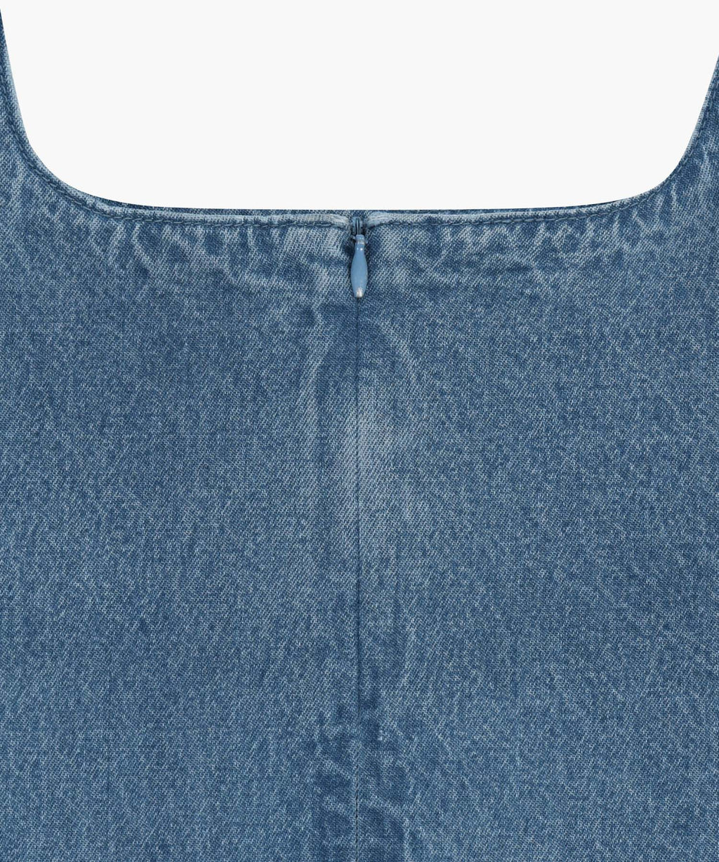Marithe & Francois Girbaud - Denim Sleeveless Dress (Light Blue) product image 8 | TRAB K-Fashion Australia