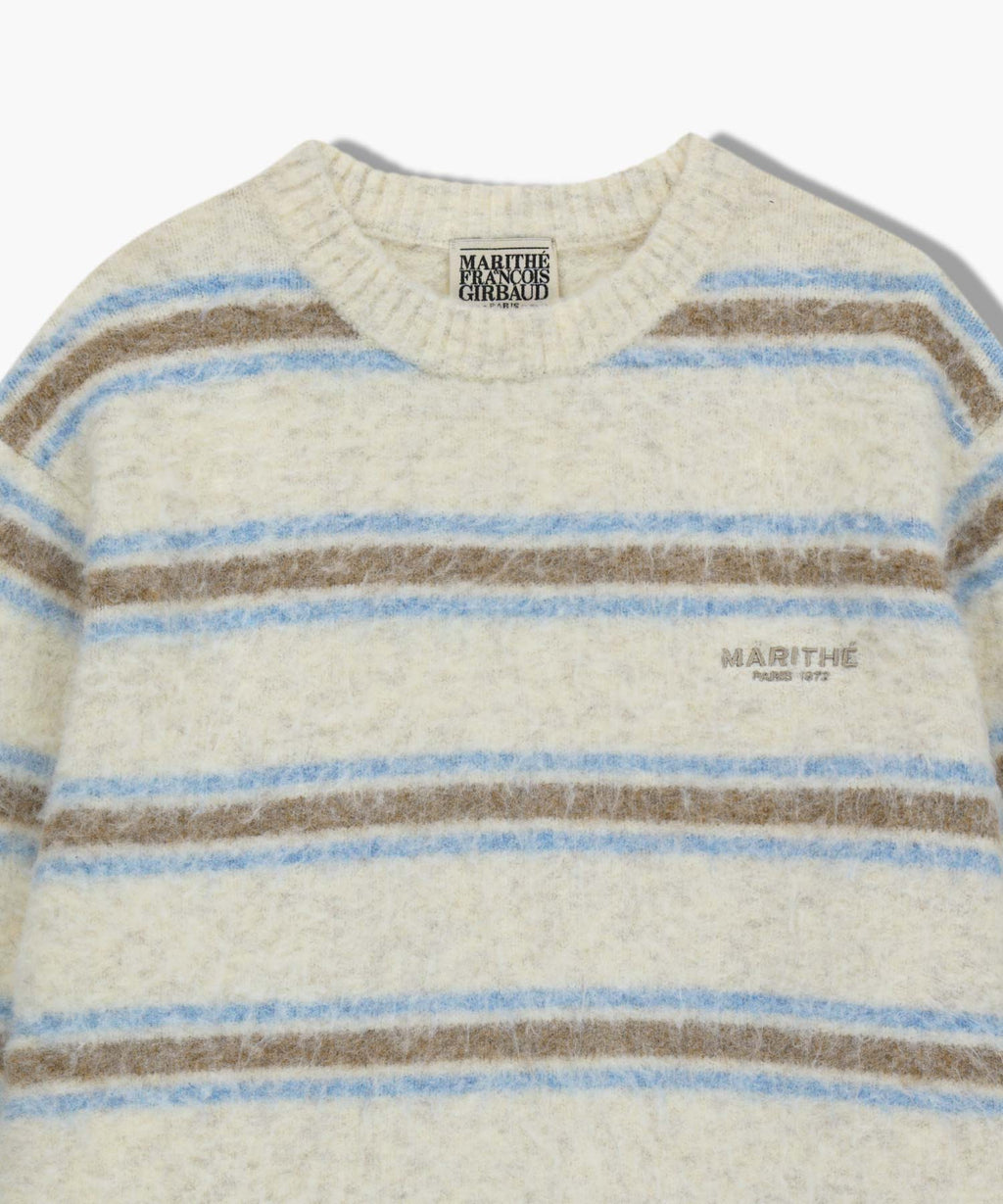 Marithe & Francois Girbaud - Multi Stripe Knit Pullover (Ivory) product image 8 | TRAB K-Fashion Australia