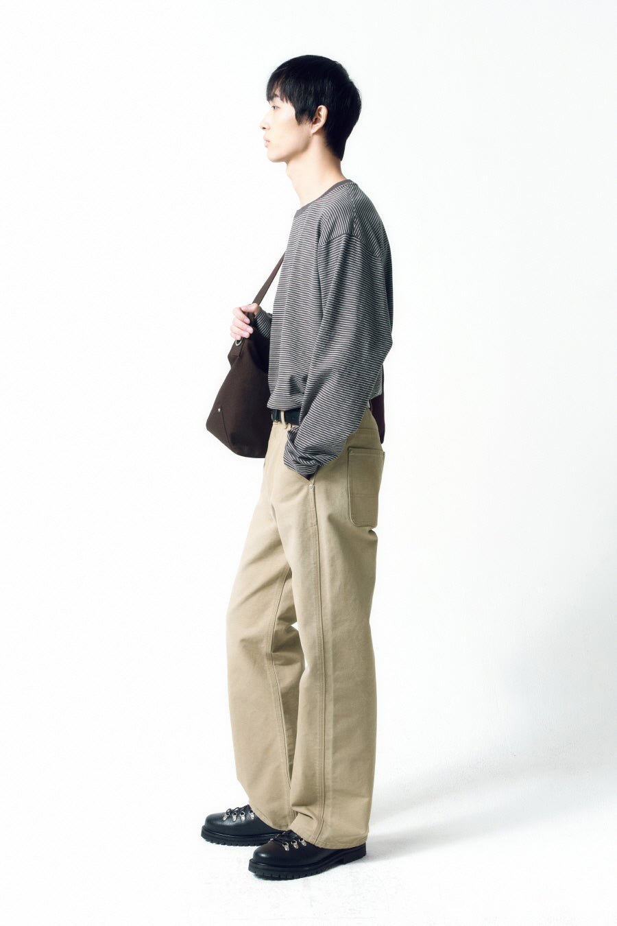 Insilence - Hard Duck Vintage Work Pants (Beige) product image 2 | TRAB K-Fashion Australia