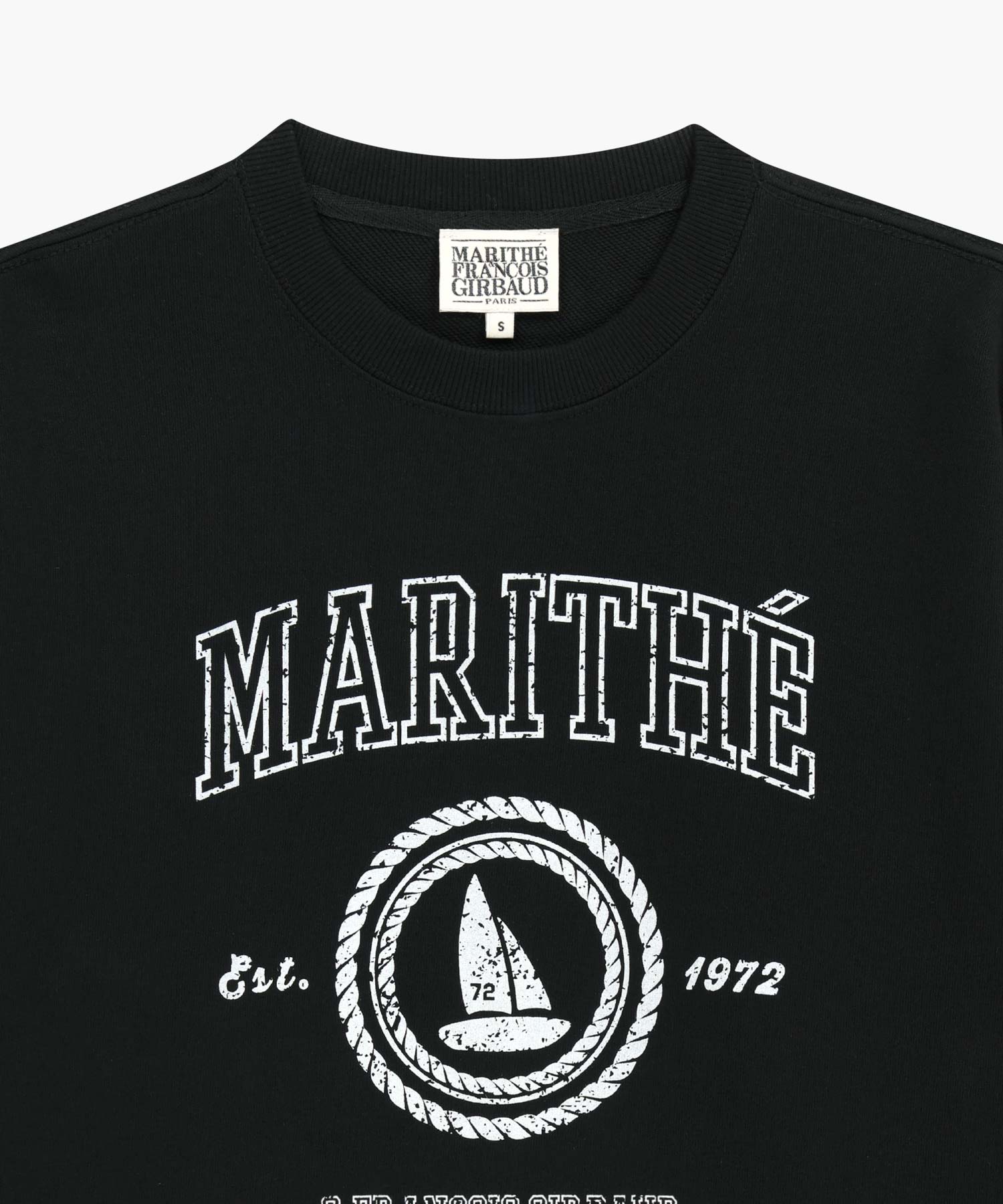 Marithe & Francois Girbaud - Marine Graphic Sweatshirt (Black) product image 8 | TRAB K-Fashion Australia