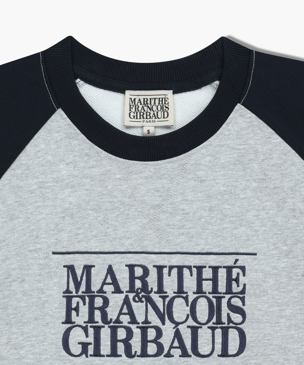 Marithe & Francois Girbaud - Classic Logo Color Block Raglan Sweatshirt (Navy) product image 8 | TRAB K-Fashion Australia