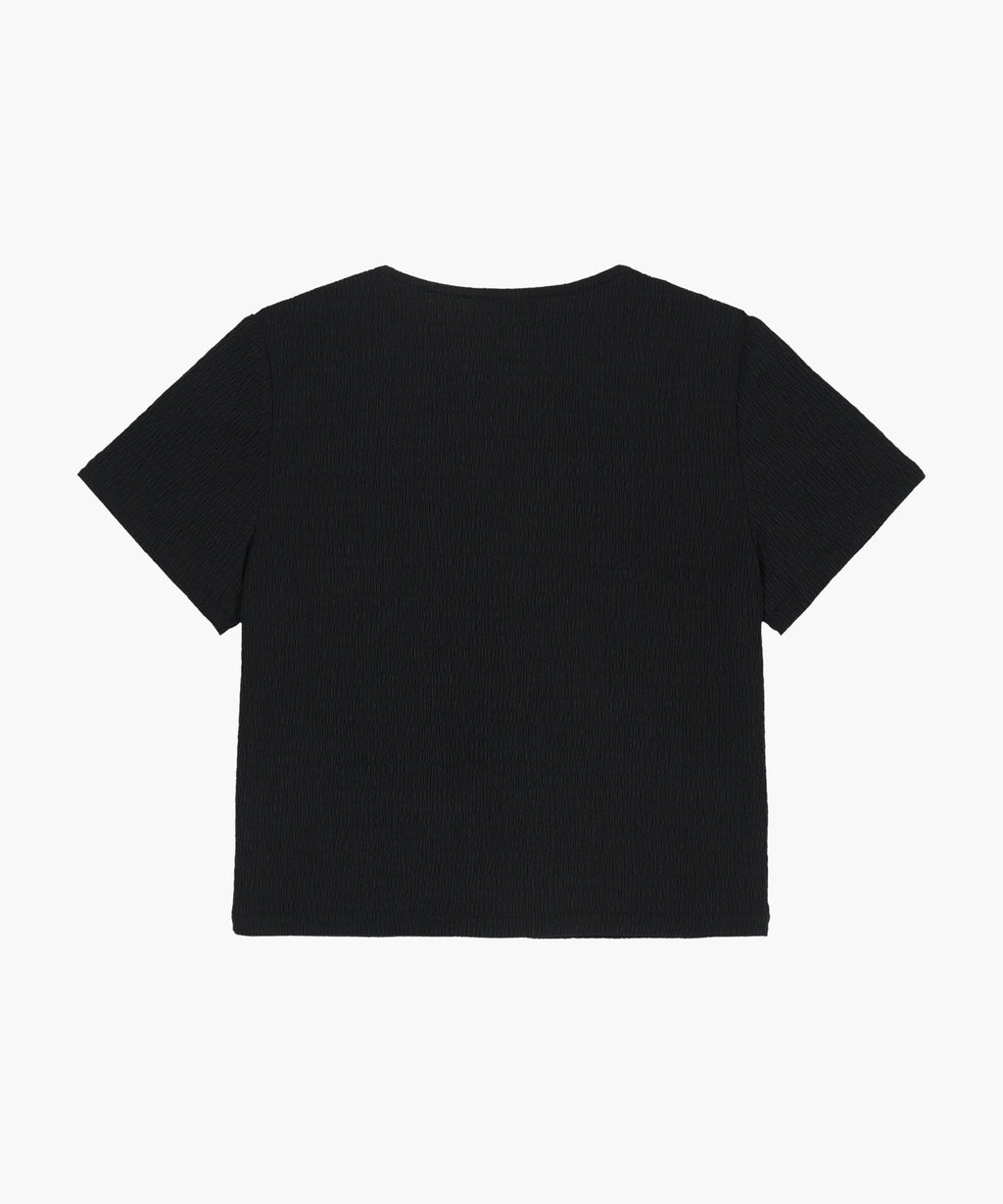 Marithe & Francois Girbaud - Crinkle Sleeveless + Cardigan Set (Black) product image 8 | TRAB K-Fashion Australia