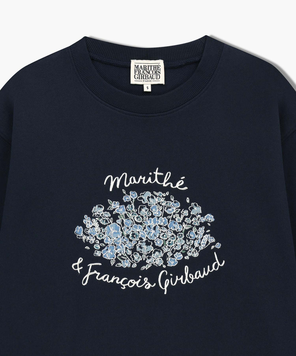 Marithe & Francois Girbaud - Bouquet Graphic Sweatshirt (Navy) product image 8 | TRAB K-Fashion Australia