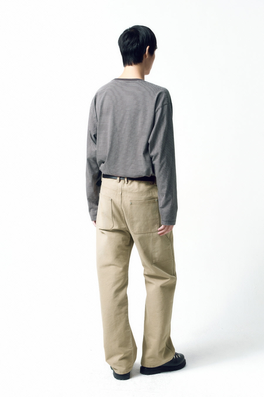 Insilence - Hard Duck Vintage Work Pants (Beige) product image 3 | TRAB K-Fashion Australia