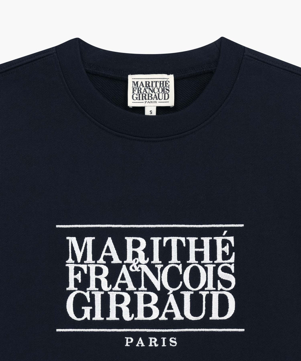 Marithe & Francois Girbaud - Classic Logo Embroidery Sweatshirt (Navy) product image 8 | TRAB K-Fashion Australia