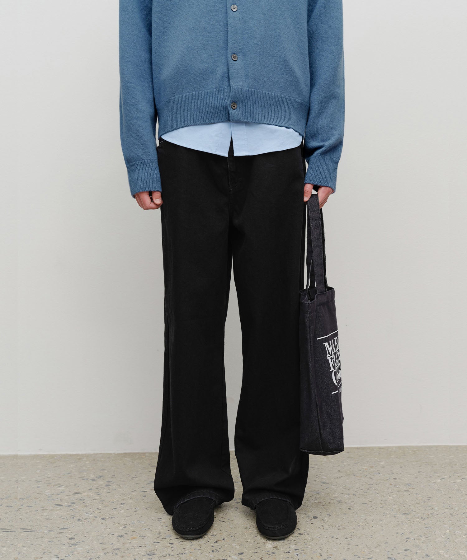 Marithe & Francois Girbaud - Classic Logo Denim Eco Bag (Dark Blue) product image 8 | TRAB K-Fashion Australia