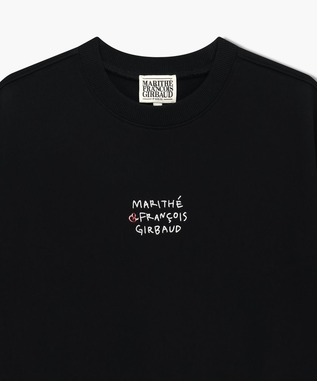 Marithe & Francois Girbaud - Marithe Love Graphic Crop Sweatshirt (Black) product image 8 | TRAB K-Fashion Australia