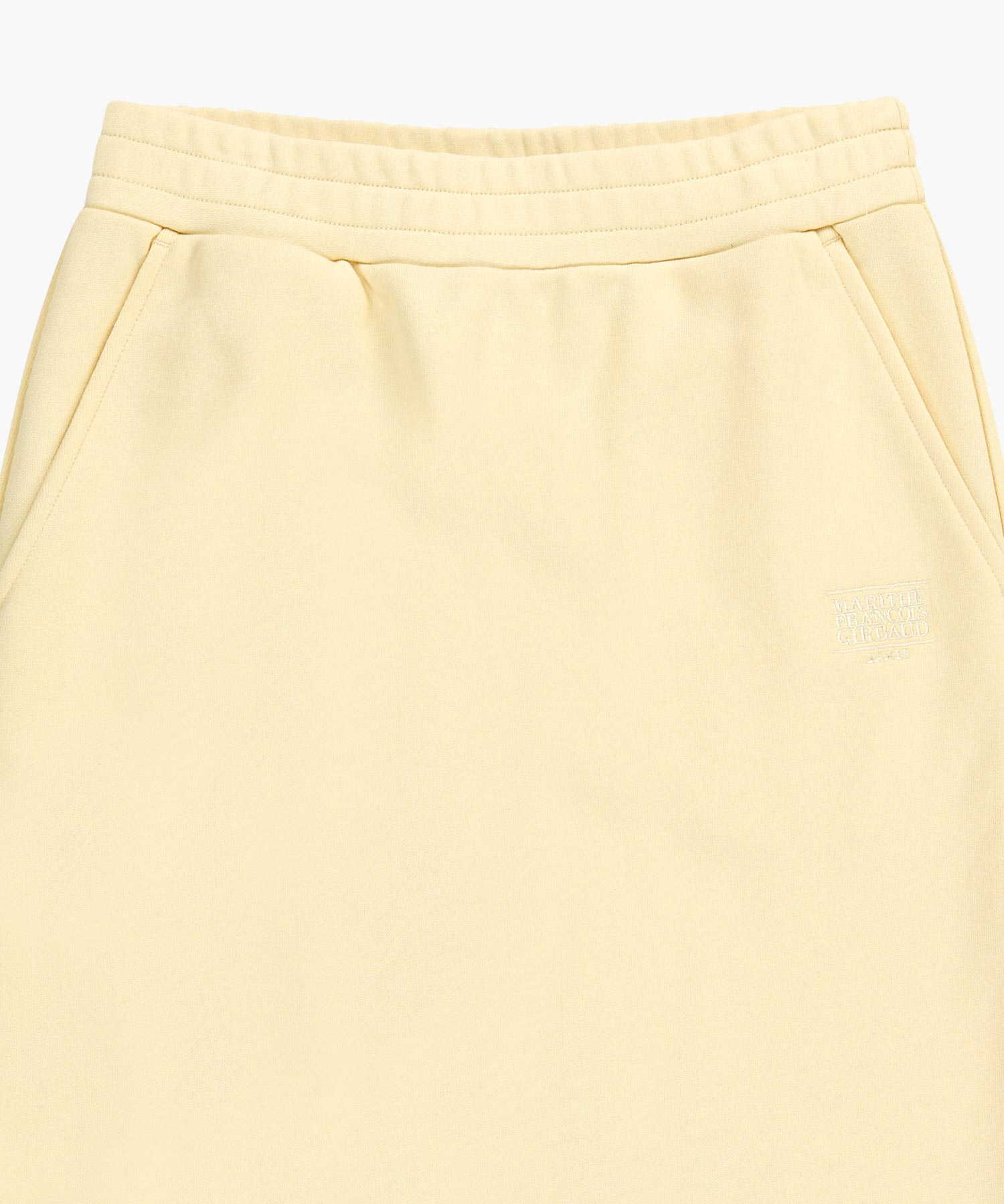 Marithe & Francois Girbaud - Classic Logo Sweat Long Skirt (Butter) product image 8 | TRAB K-Fashion Australia