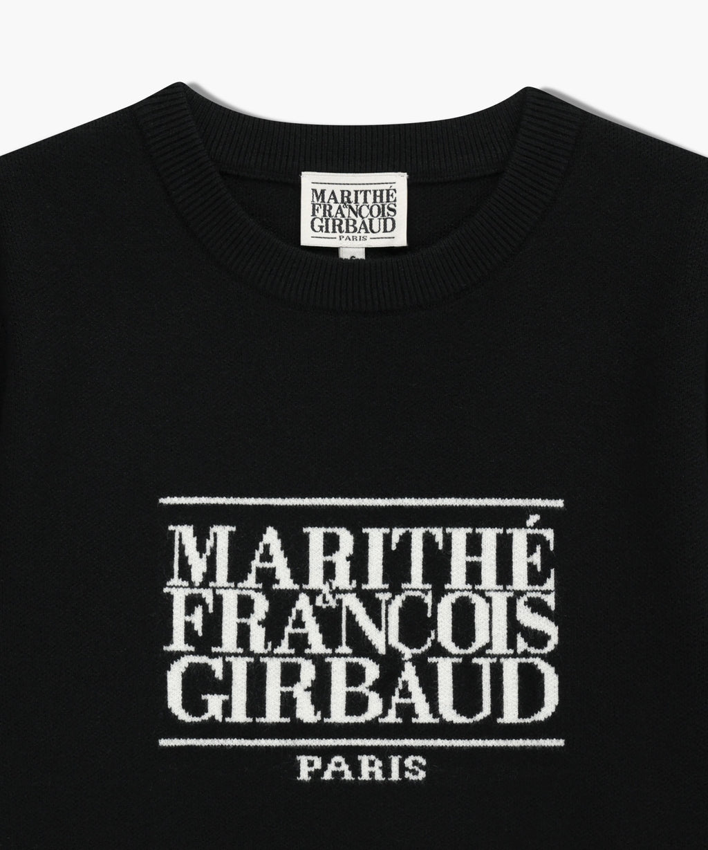 Marithe & Francois Girbaud - Classic Logo Crop Knit (Black) product image 8 | TRAB K-Fashion Australia