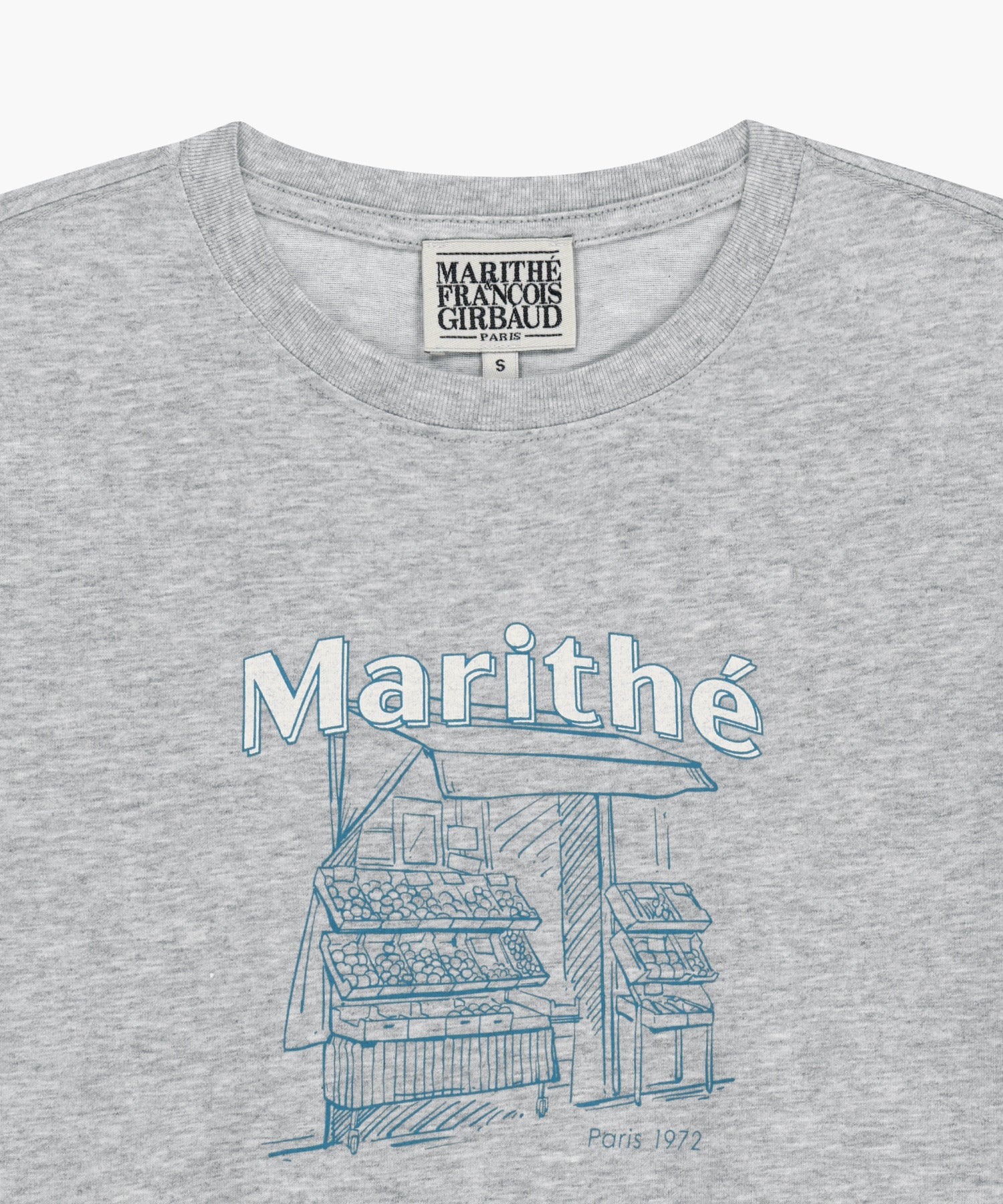 Marithe & Francois Girbaud - French Fruit Shop Graphic Tee (Heather Gray) product image 8 | TRAB K-Fashion Australia