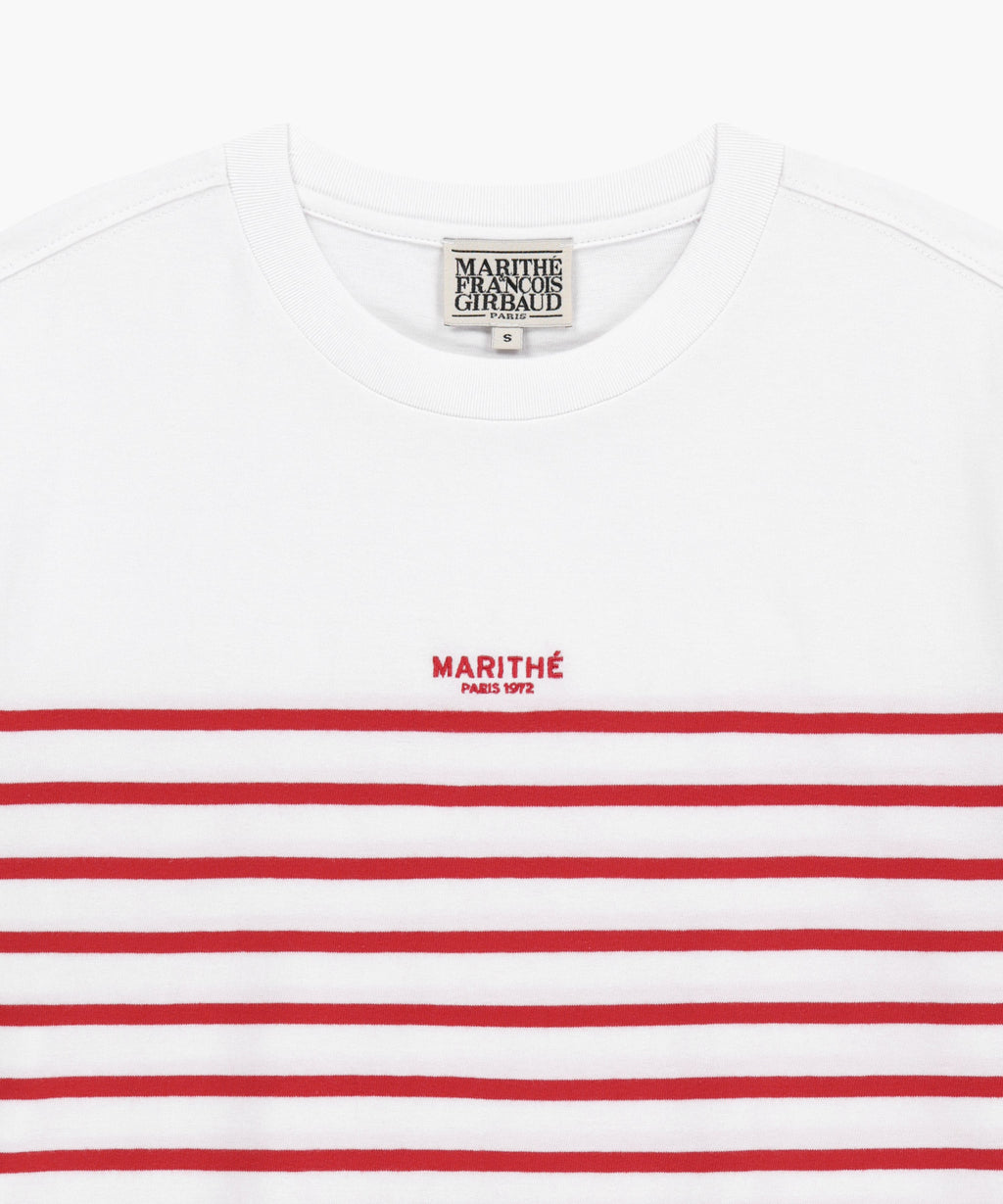 Marithe & Francois Girbaud - Block Stripe Tee (Red) product image 8 | TRAB K-Fashion Australia
