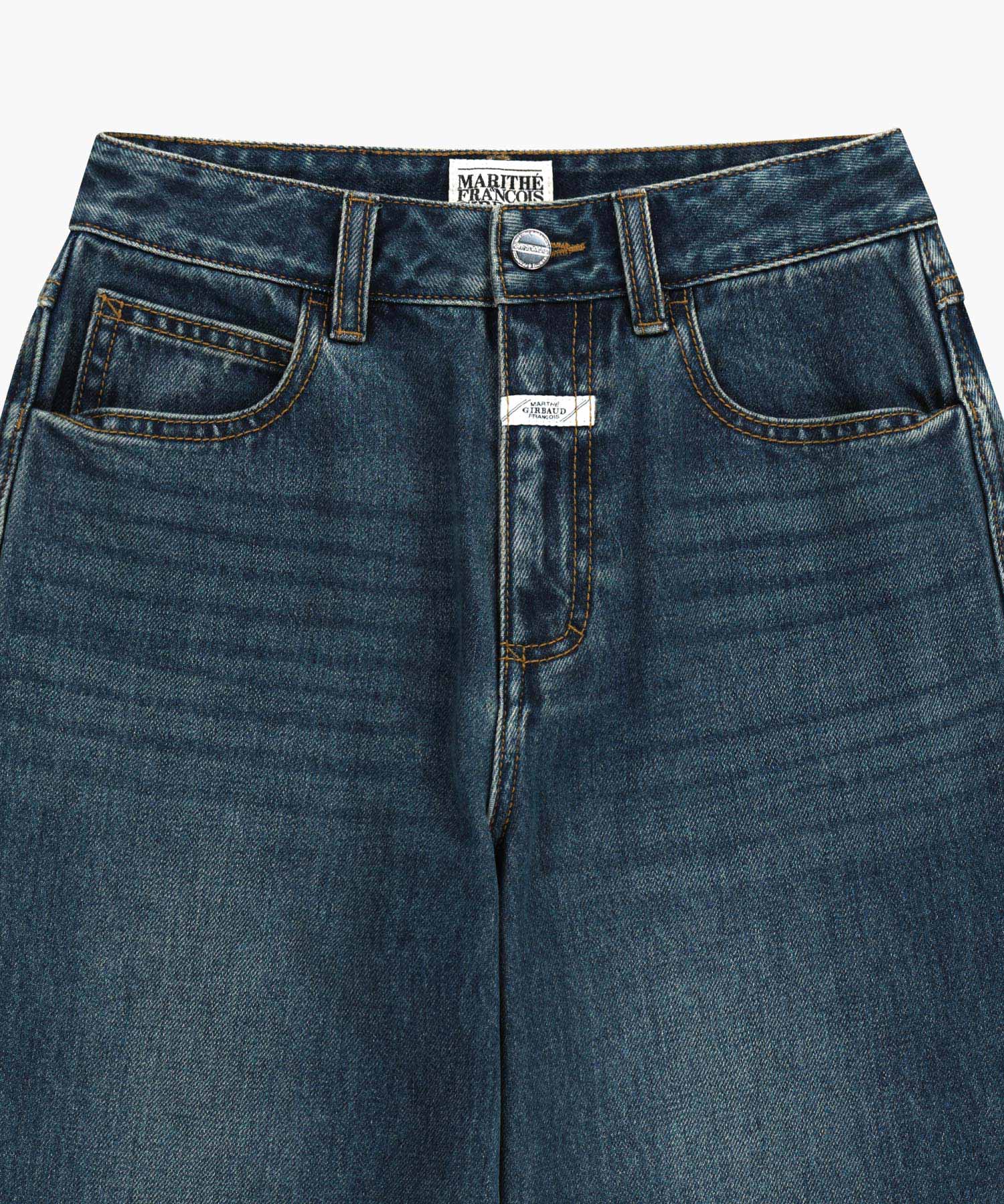 Marithe & Francois Girbaud - High Straight Denim Pants (Dark Blue) product image 8 | TRAB K-Fashion Australia