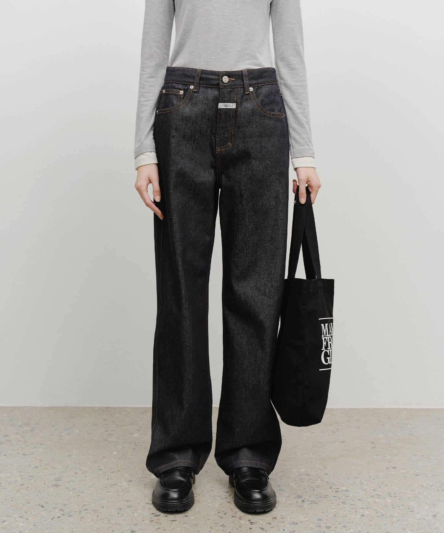 Marithe & Francois Girbaud - Classic Logo Eco Bag (Black) product image 8 | TRAB K-Fashion Australia