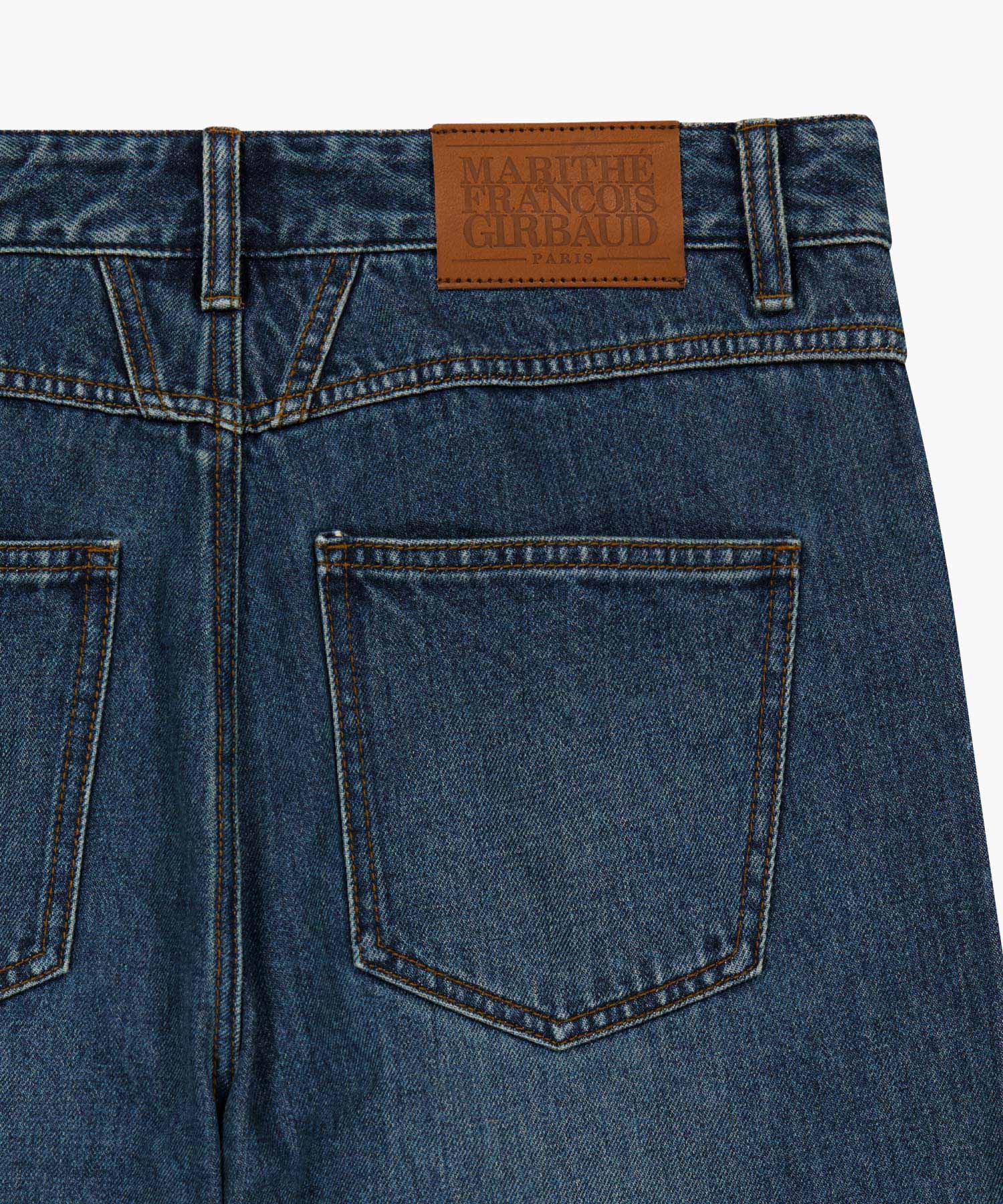 Marithe & Francois Girbaud - New M High Straight Denim Pants (Dark Blue) product image 8 | TRAB K-Fashion Australia