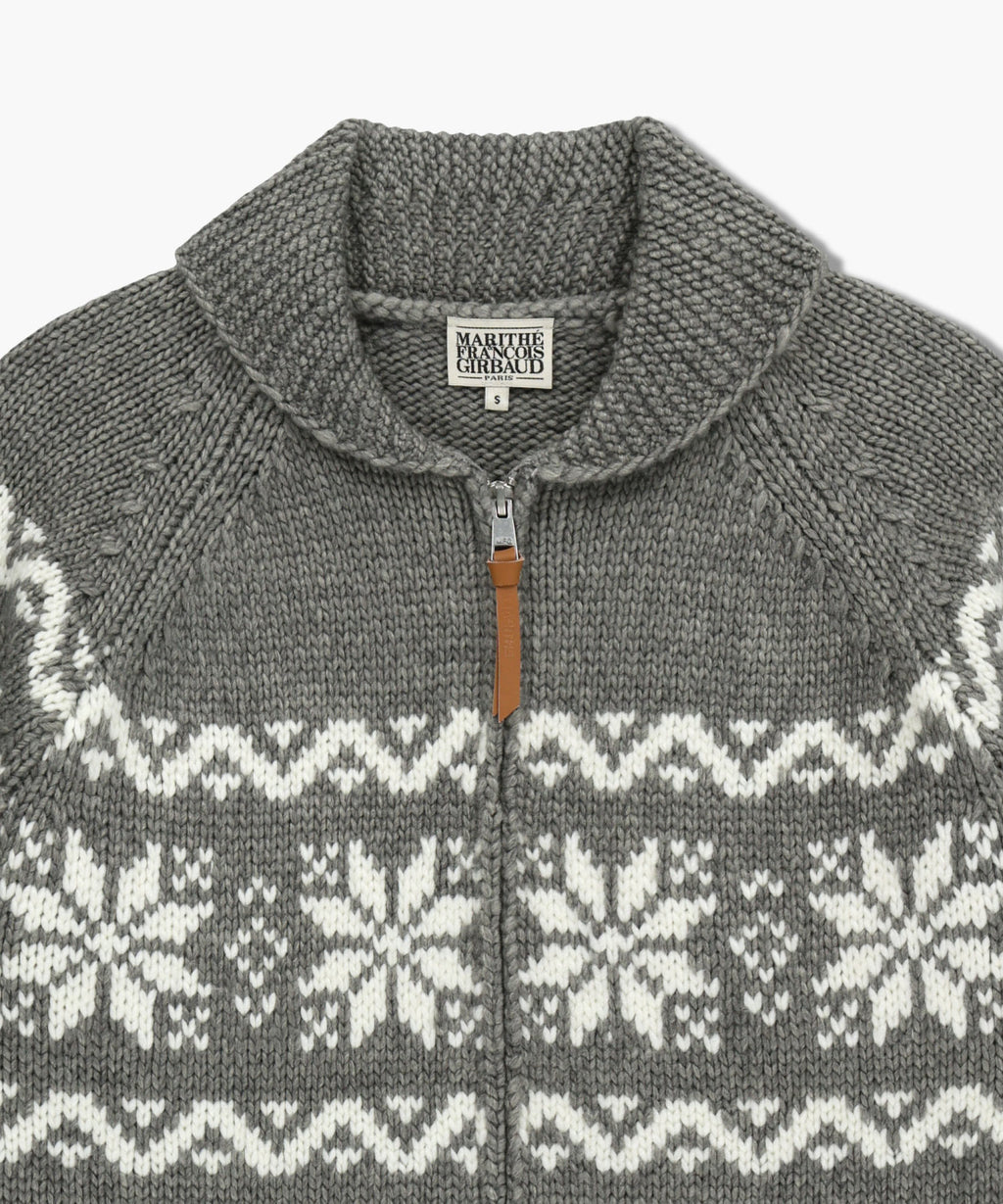 Marithe & Francois Girbaud - Nordic Cowichan Cardigan (Gray) product image 11 | TRAB K-Fashion Australia