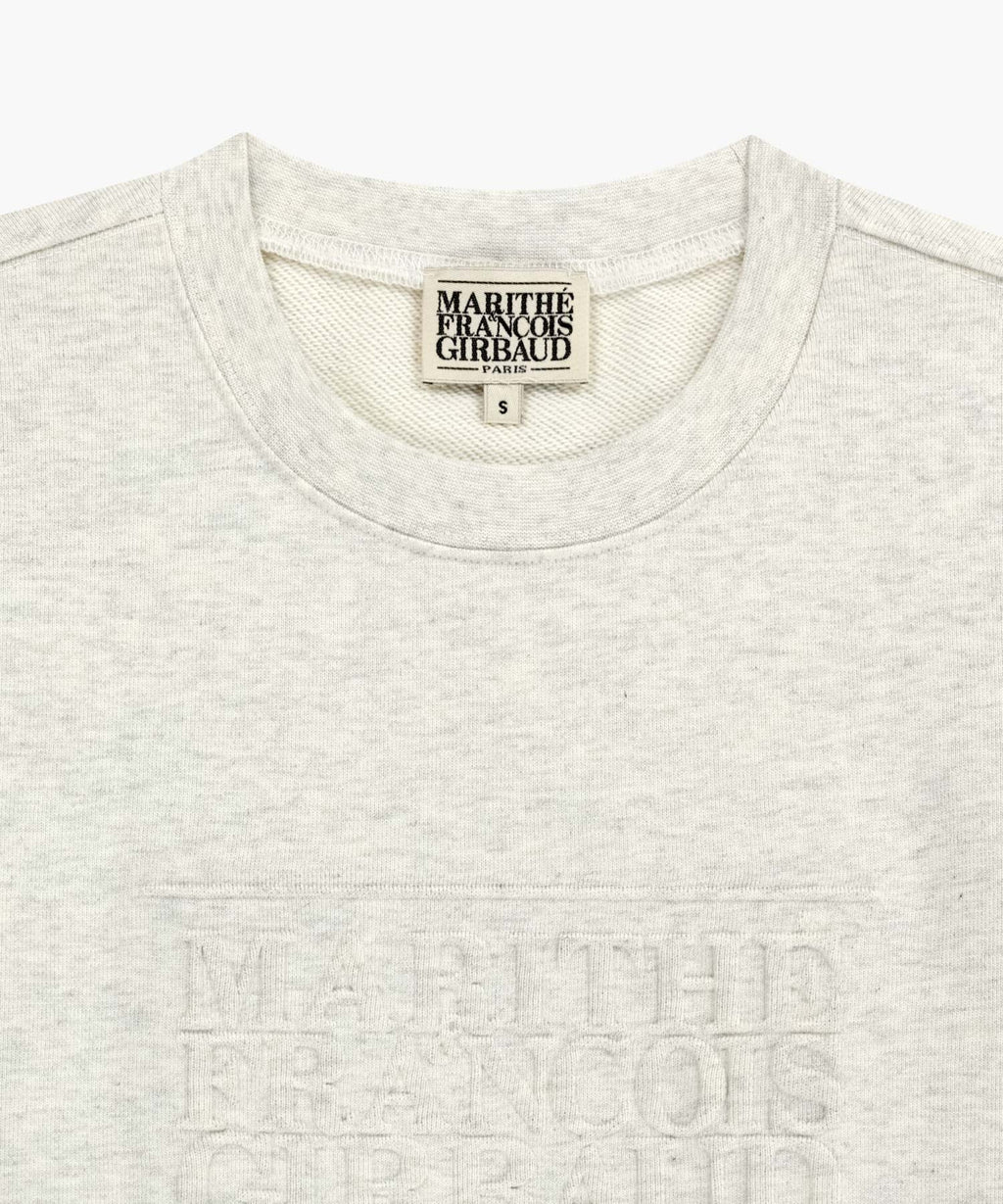 Marithe & Francois Girbaud - Embo Classic Logo Sweatshirt (Oatmeal) product image 8 | TRAB K-Fashion Australia