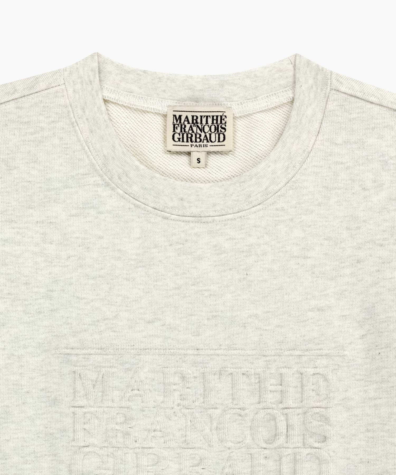 Marithe & Francois Girbaud - Embo Classic Logo Sweatshirt (Oatmeal) product image 8 | TRAB K-Fashion Australia