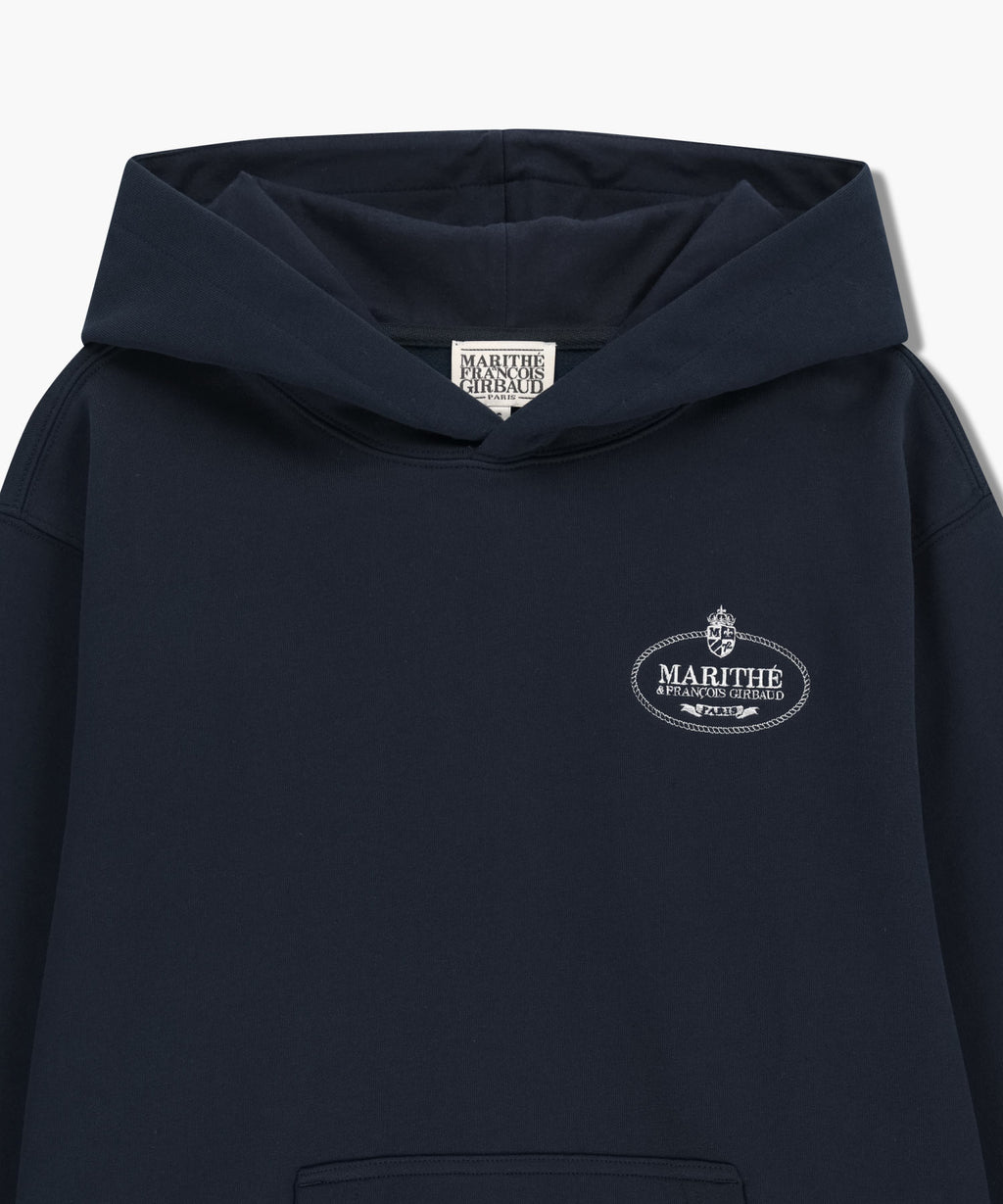 Marithe & Francois Girbaud - Crown Crest Symbol Hoodie (brushed) (Navy) product image 8 | TRAB K-Fashion Australia