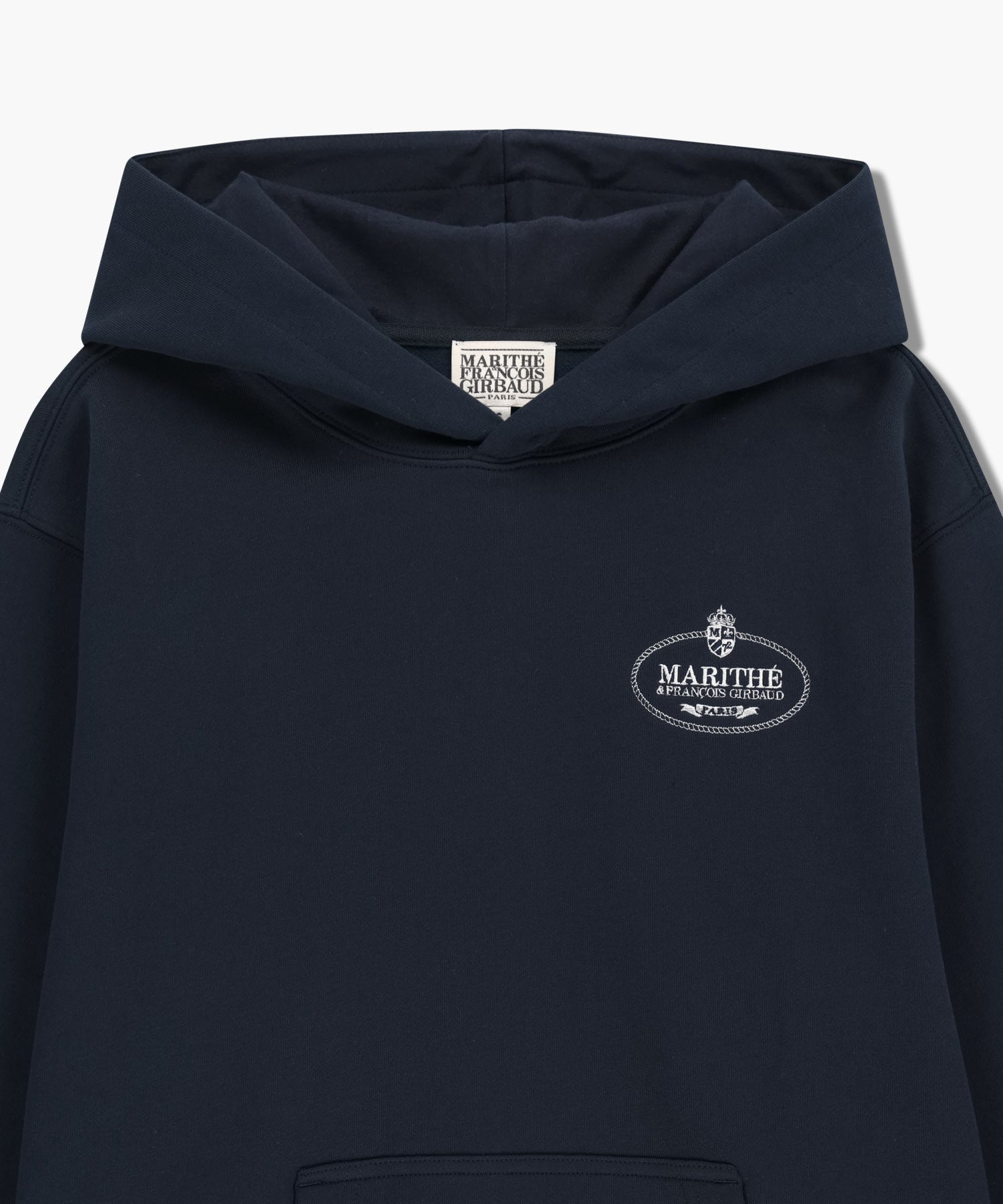 Marithe & Francois Girbaud - Crown Crest Symbol Hoodie (brushed) (Navy) product image 8 | TRAB K-Fashion Australia