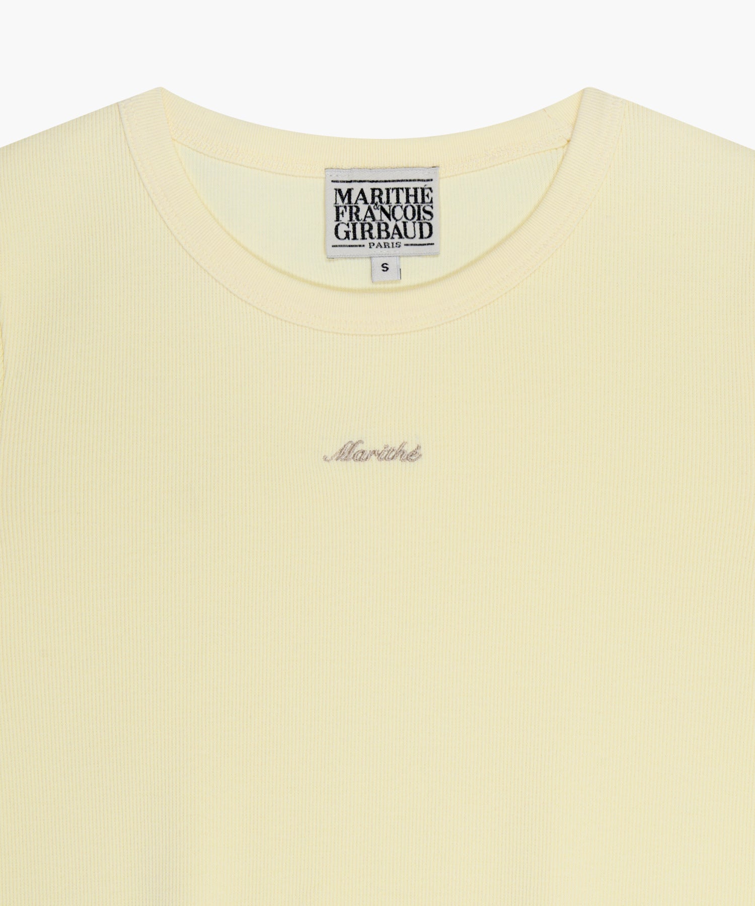 Marithe & Francois Girbaud - Rib Point Tee (Butter) product image 8 | TRAB K-Fashion Australia