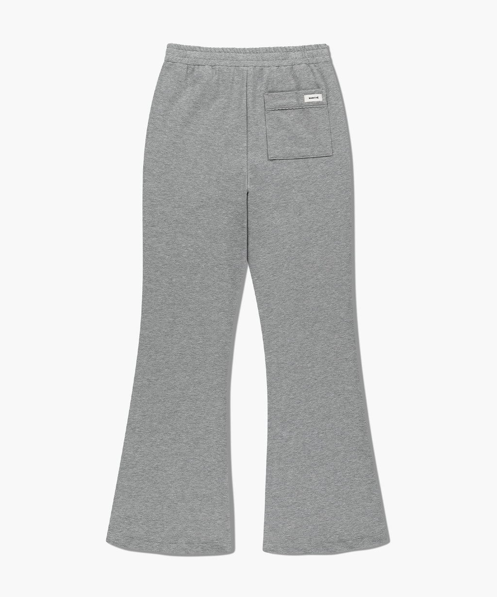 Marithe & Francois Girbaud - Lace Point Boots Cut Sweat Pants (Heather Gray) product image 8 | TRAB K-Fashion Australia