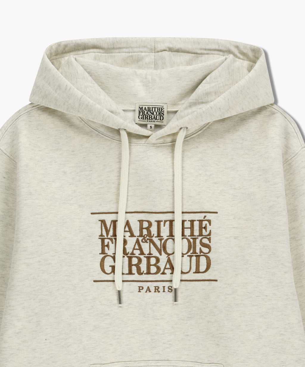 Marithe & Francois Girbaud - Classic Logo Embroidery Hoodie (brushed) (Oatmeal) product image 8 | TRAB K-Fashion Australia