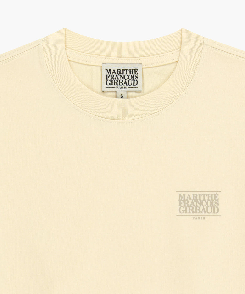 Marithe & Francois Girbaud - Aerocool Small Classic Logo Tee (Beige) product image 8 | TRAB K-Fashion Australia
