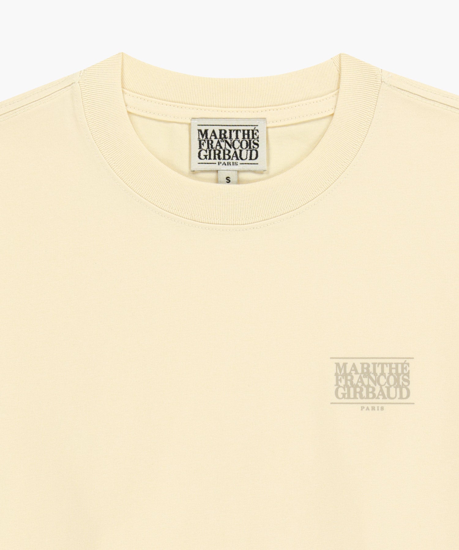 Marithe & Francois Girbaud - Aerocool Small Classic Logo Tee (Beige) product image 8 | TRAB K-Fashion Australia