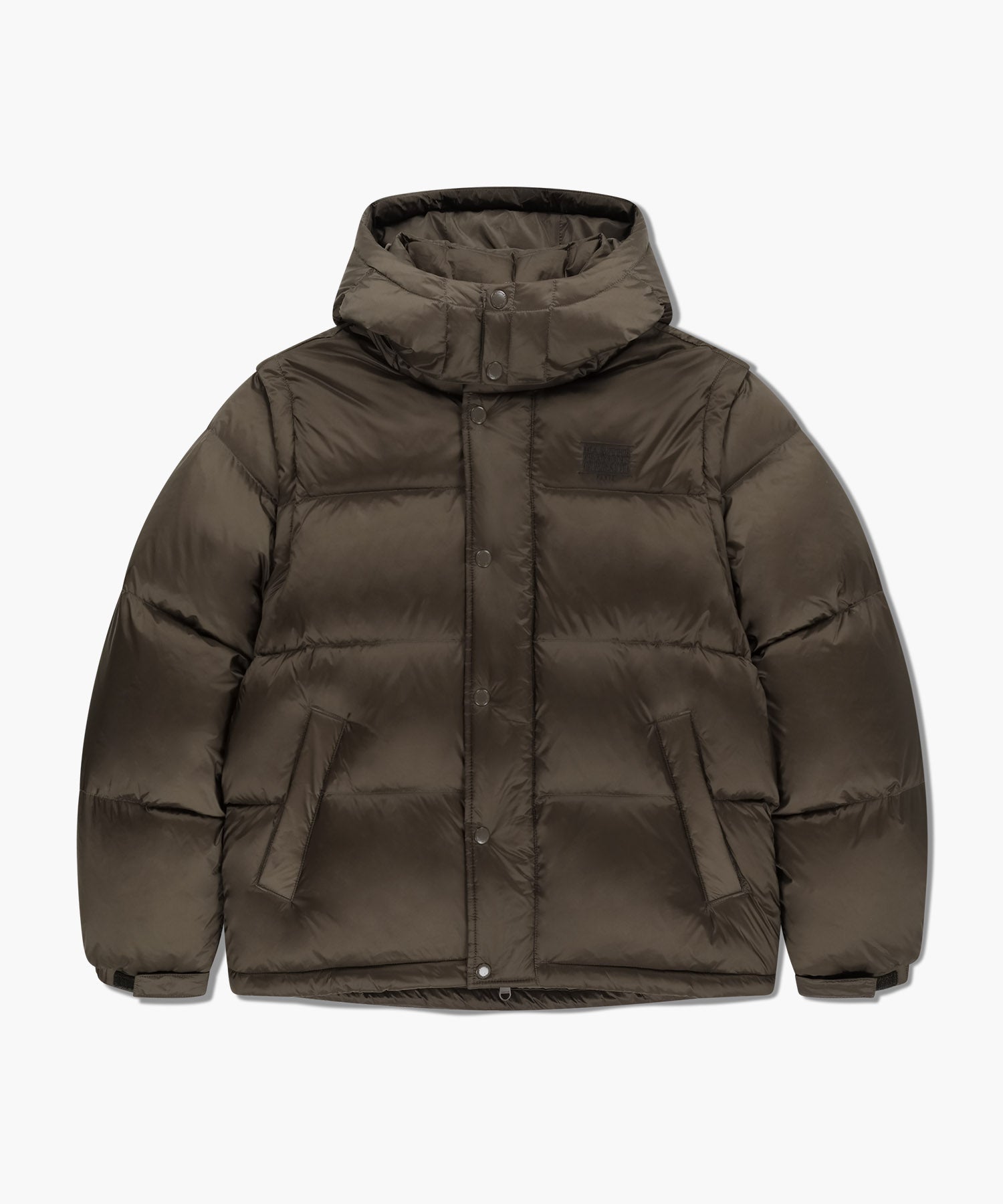 Marithe & Francois Girbaud - Detatchable Down Jacket (Brown) product image 8 | TRAB K-Fashion Australia