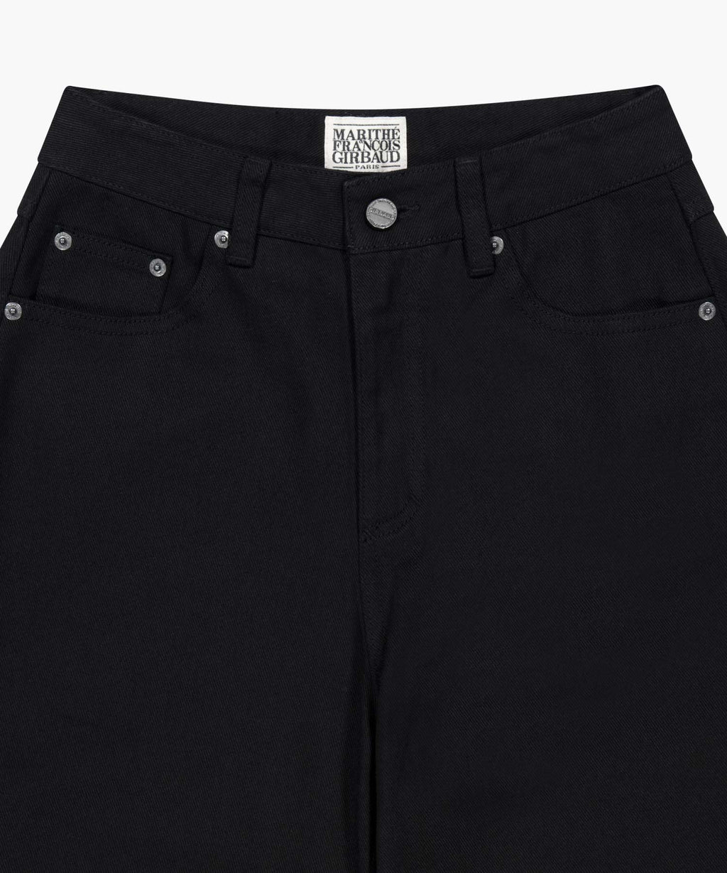 Marithe & Francois Girbaud - Curved Denim Pants (Black) product image 8 | TRAB K-Fashion Australia