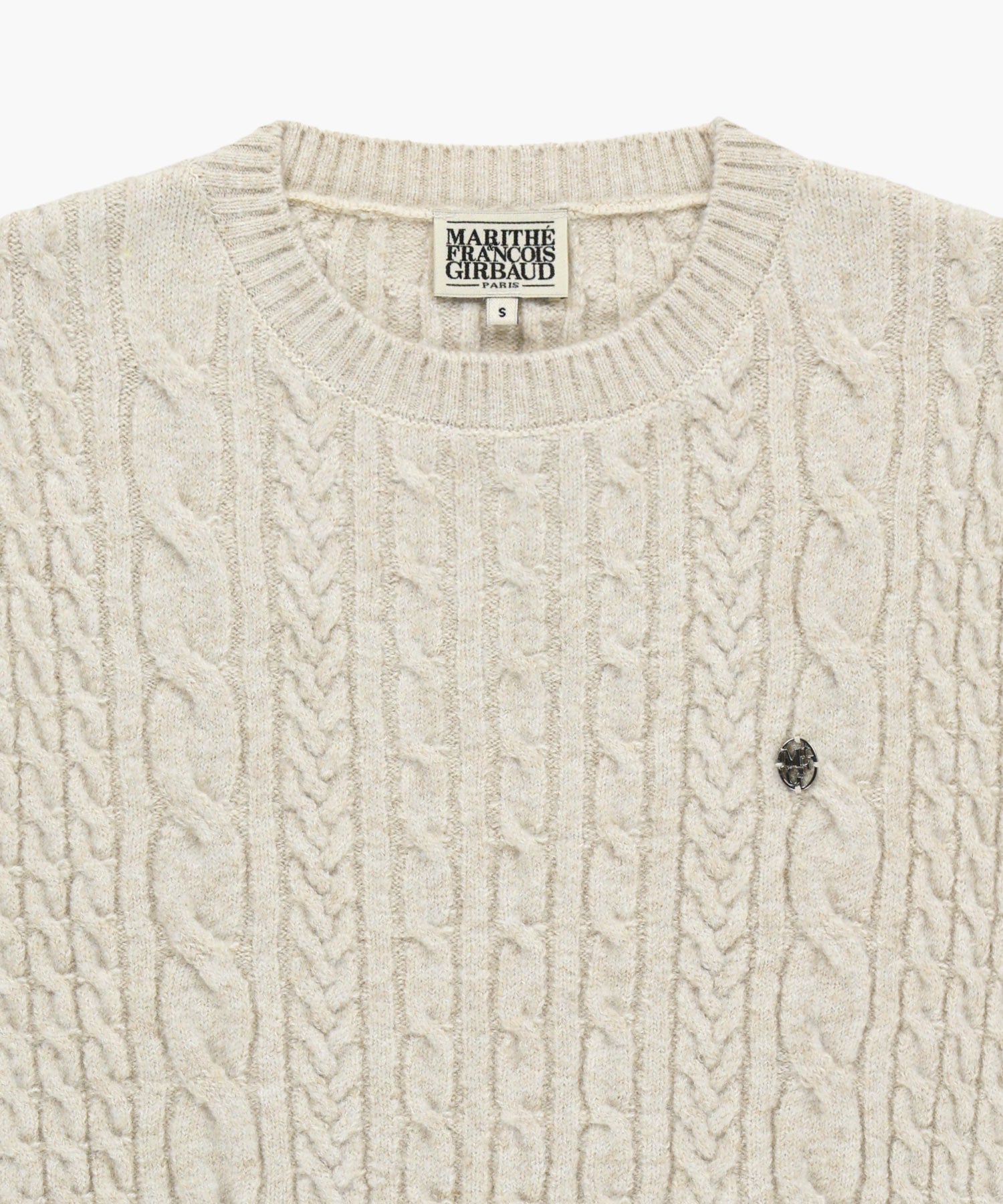 Marithe & Francois Girbaud - Side Ribbon Knit Vest (Ivory) product image 8 | TRAB K-Fashion Australia