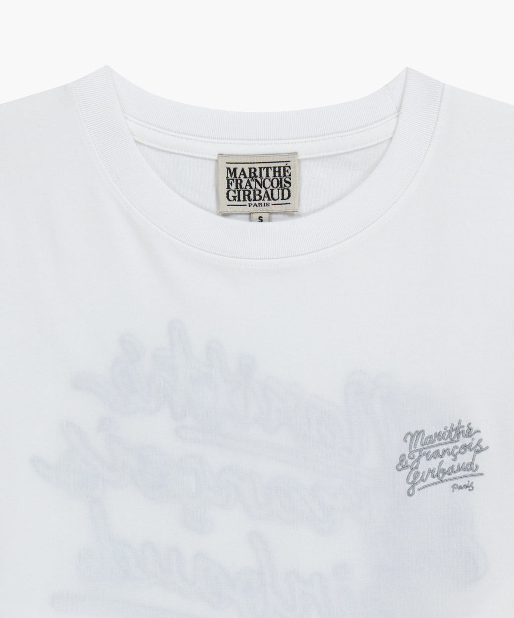 Marithe & Francois Girbaud - Back Drawing Logo Long Sleeve Tee (White) product image 8 | TRAB K-Fashion Australia