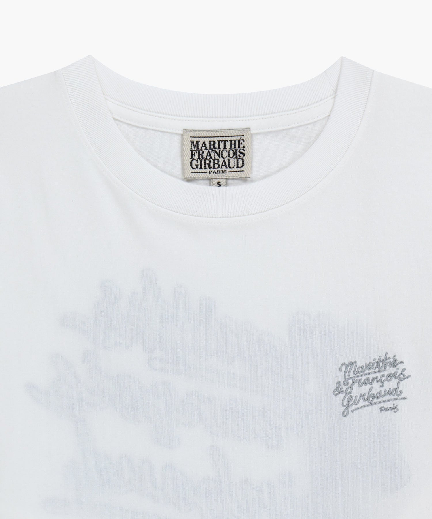 Marithe & Francois Girbaud - Back Drawing Logo Long Sleeve Tee (White) product image 8 | TRAB K-Fashion Australia