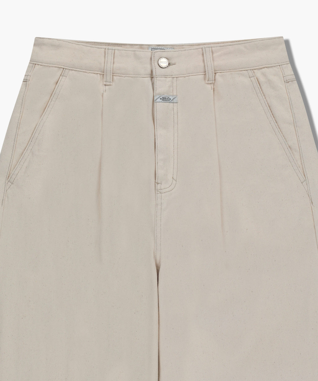 Marithe & Francois Girbaud - Low-waist Tuck Wide Denim Pants (Ecru) product image 8 | TRAB K-Fashion Australia