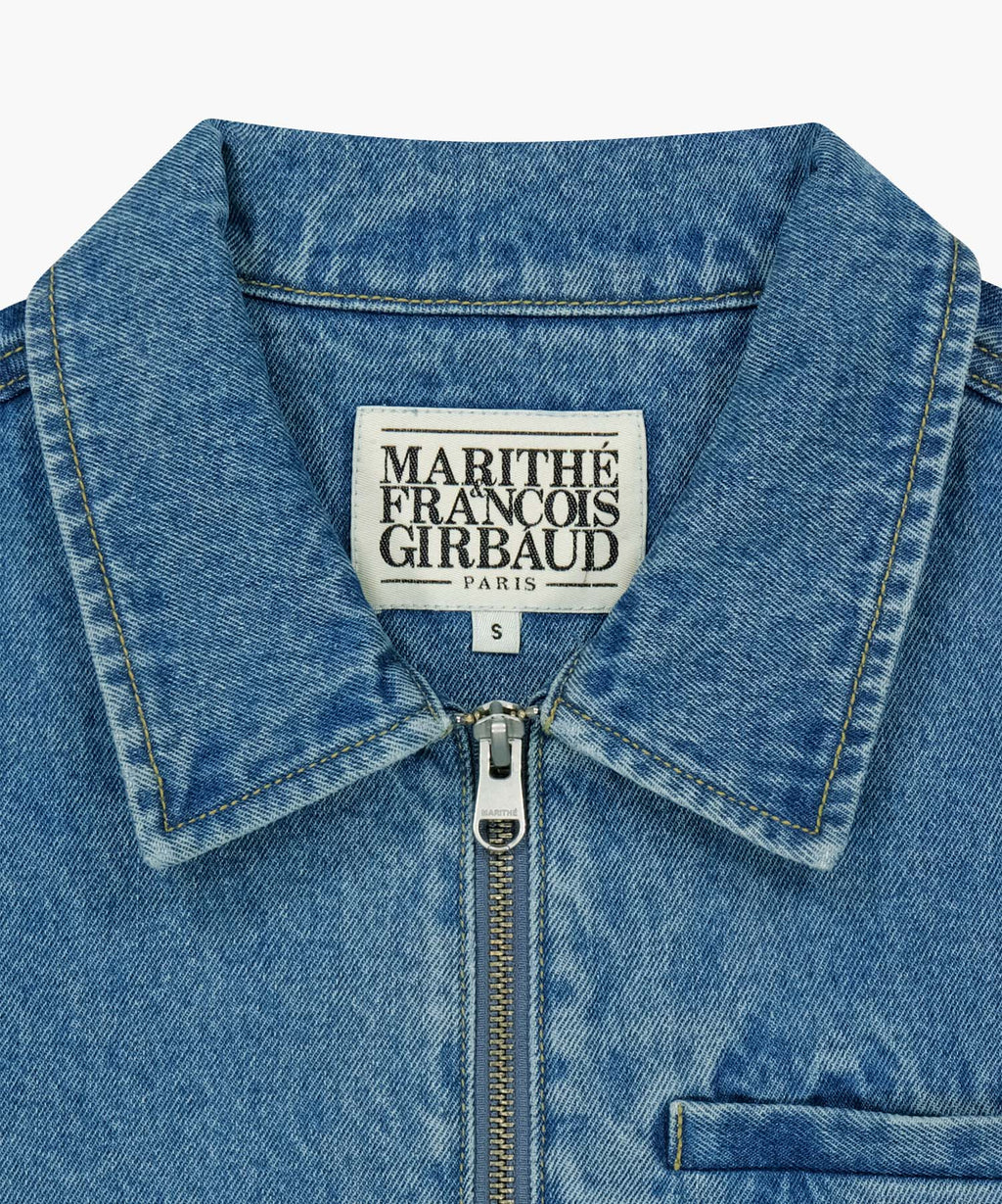Marithe & Francois Girbaud - Crop Denim Blouson Jacket (Blue) product image 8 | TRAB K-Fashion Australia