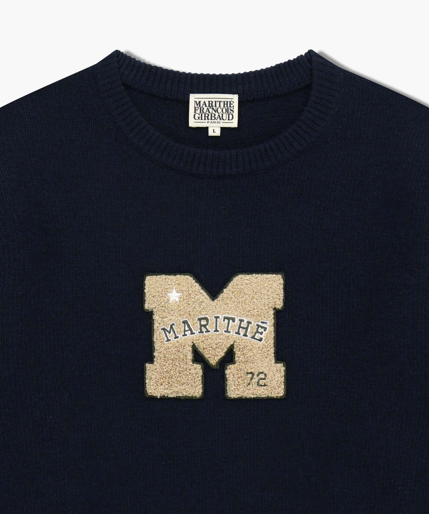 Marithe & Francois Girbaud - Applique Knit Pullover (Navy) product image 8 | TRAB K-Fashion Australia